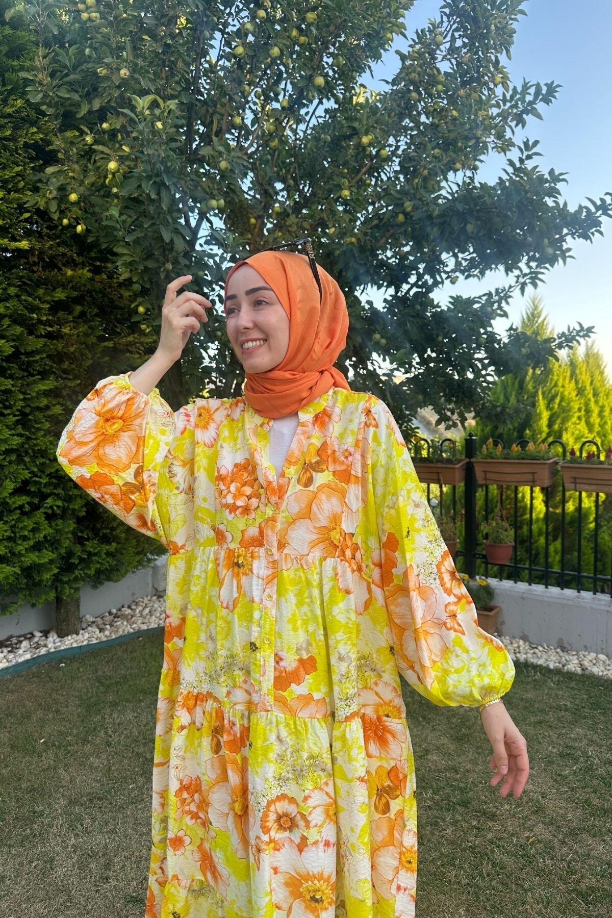 AFİFE MODEL MANGO KUMAŞ ELBİSE