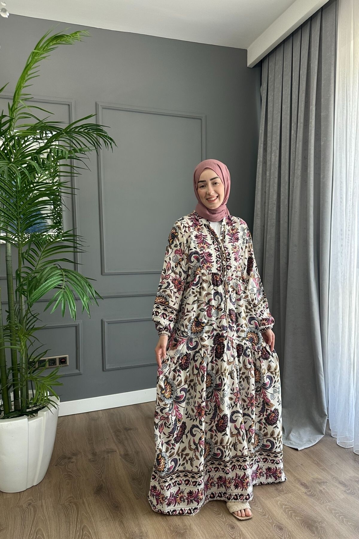 ARYA MODEL VİSKON KUMAŞ LİLA