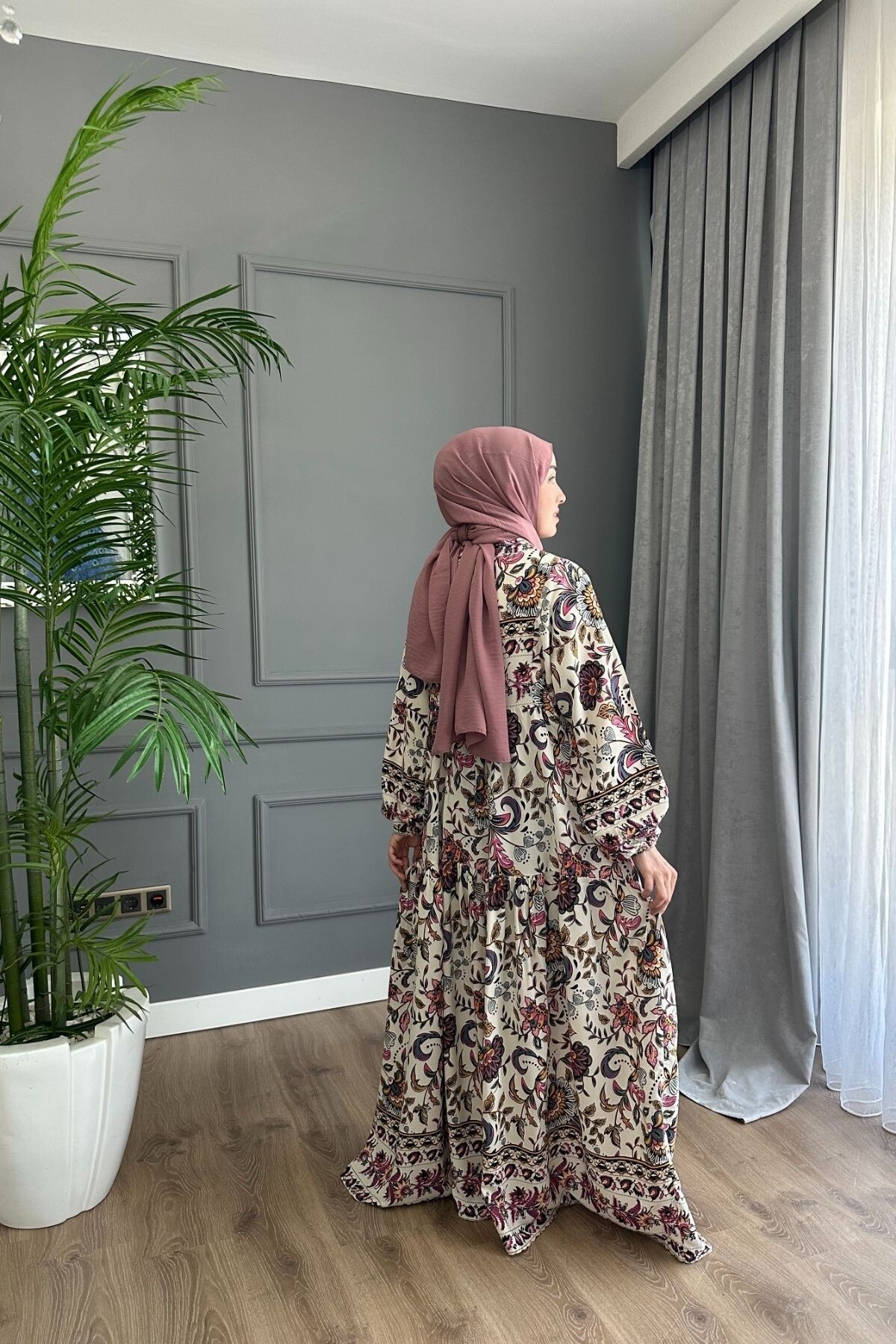 ARYA MODEL VİSKON KUMAŞ LİLA