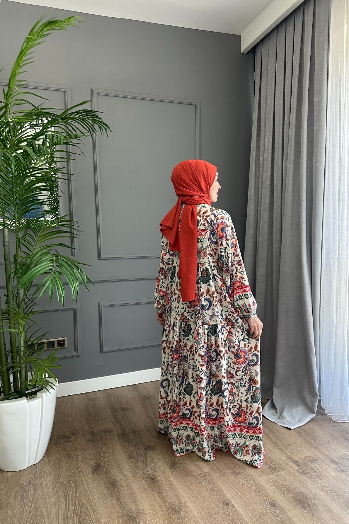 ARYA MODEL VİSKON KUMAŞ TURUNCU