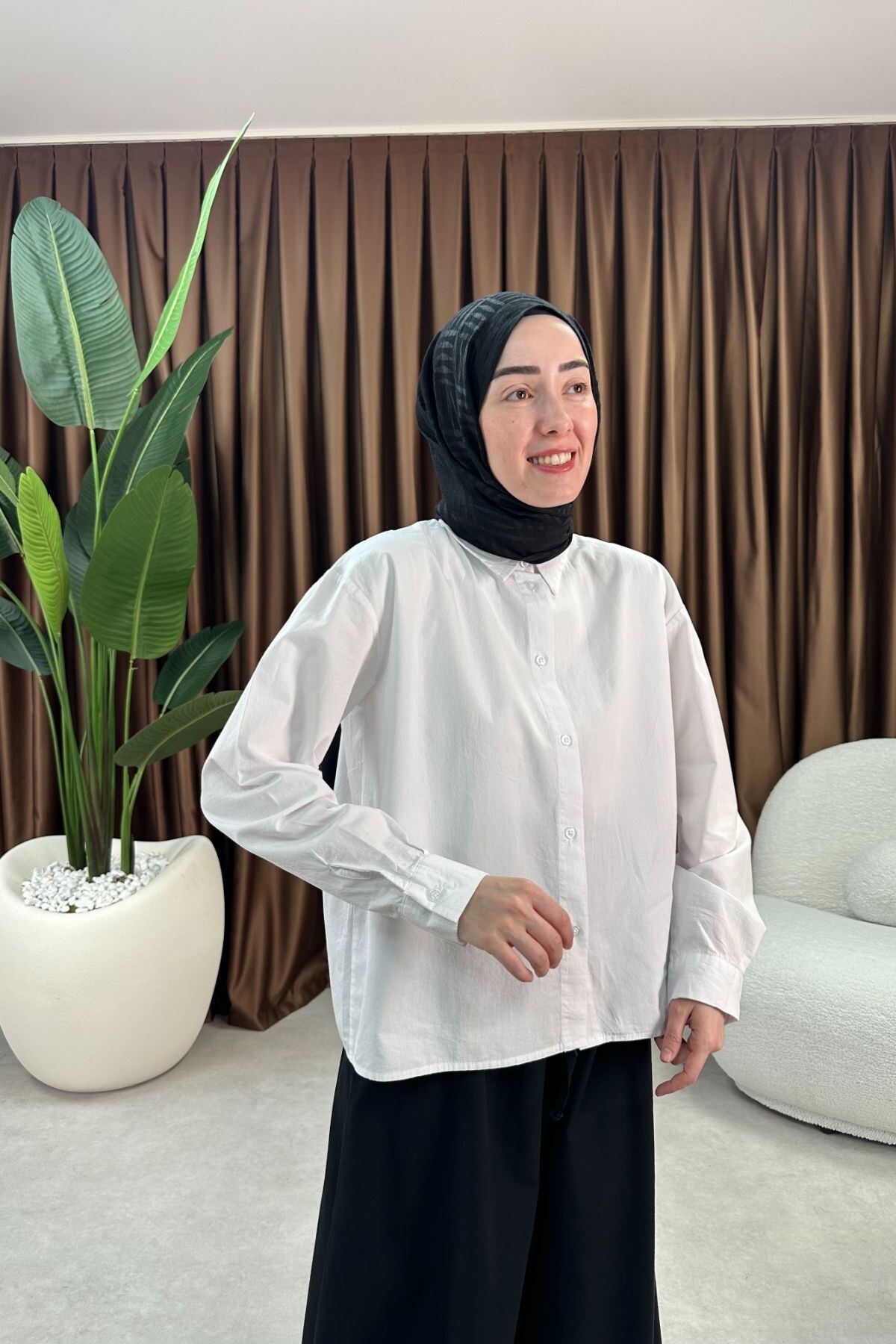 BASİC KISA GÖMLEK BEYAZ