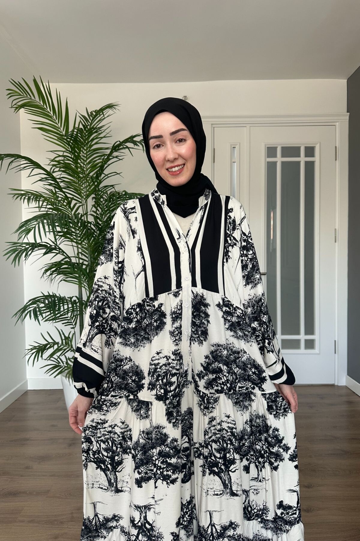 ÇAM MODEL MANGO KUMAŞ ELBİSE SİYAH