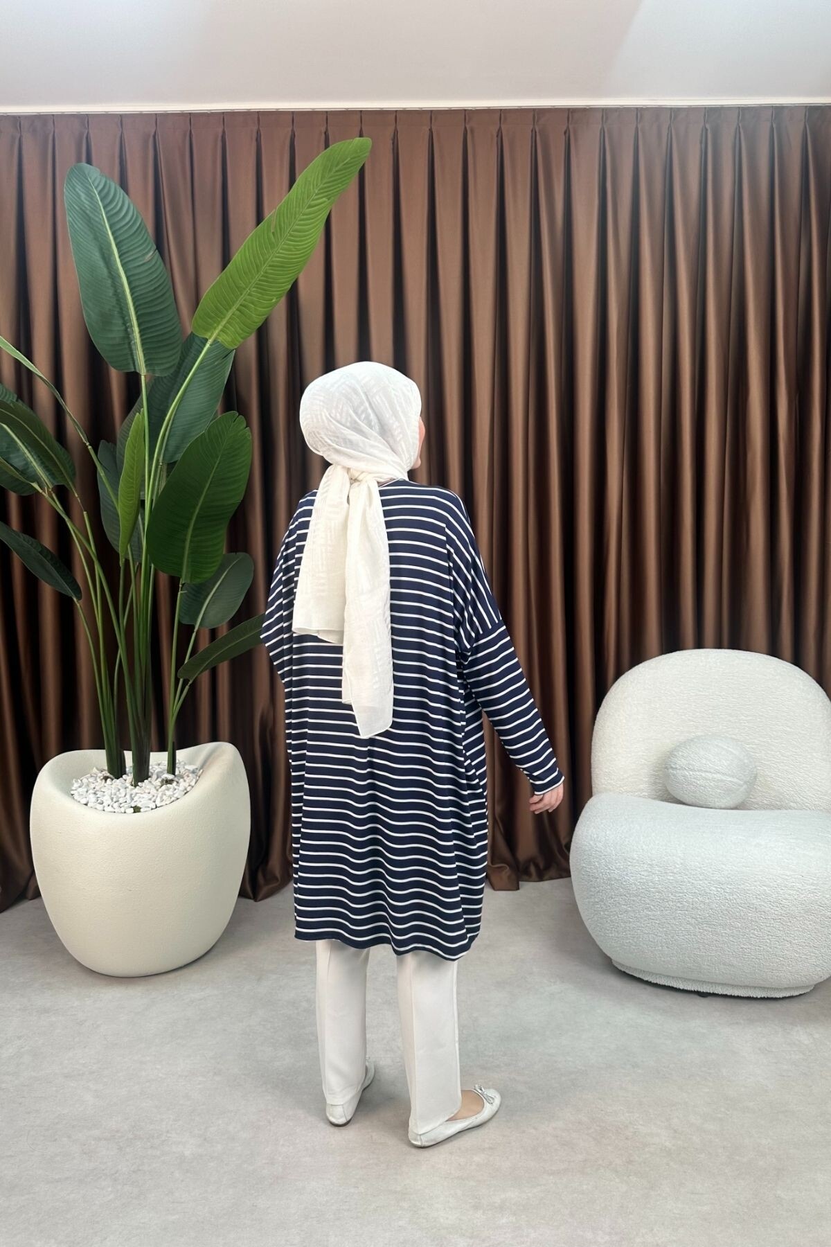 ÇİZGİLİ TUNİK 723 LACİVERT 