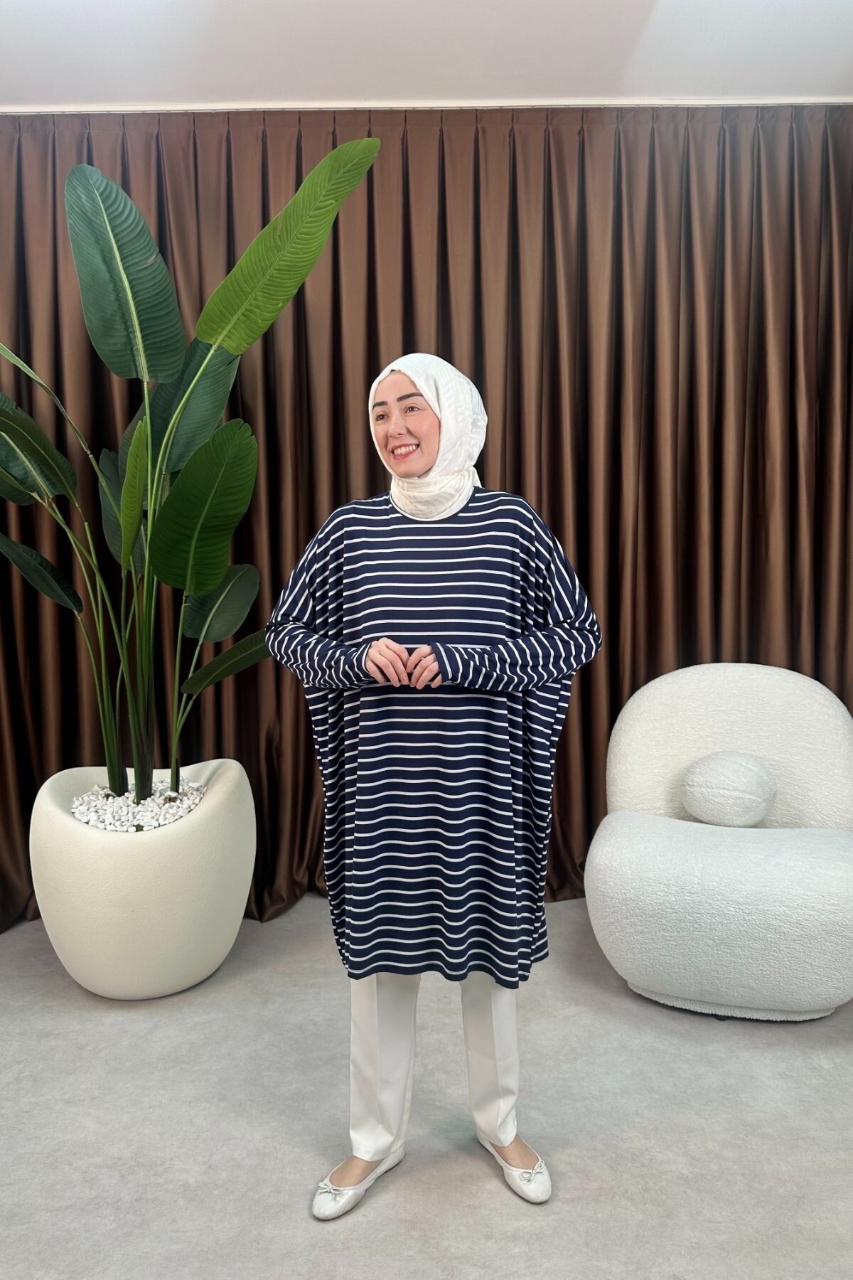 ÇİZGİLİ TUNİK 723 LACİVERT 