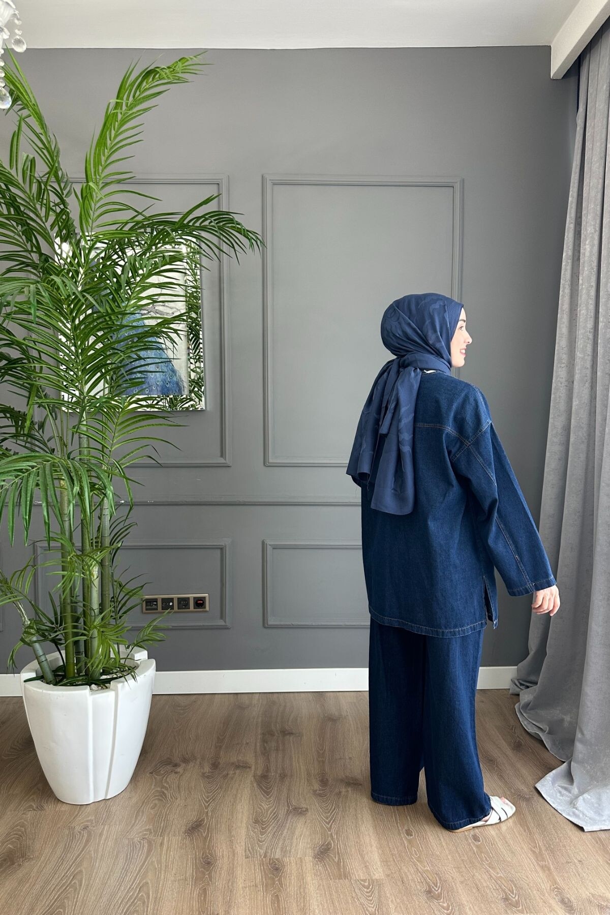 DÜĞMELİ İNCE KOT TAKIM 2080 KOYU