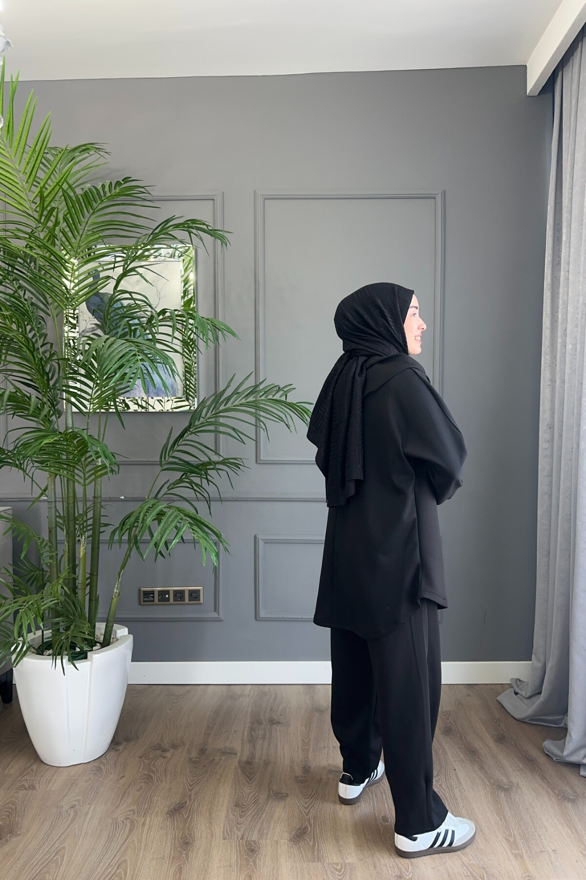 DÜĞMELİ OYSHO TAKIM 3049 SİYAH