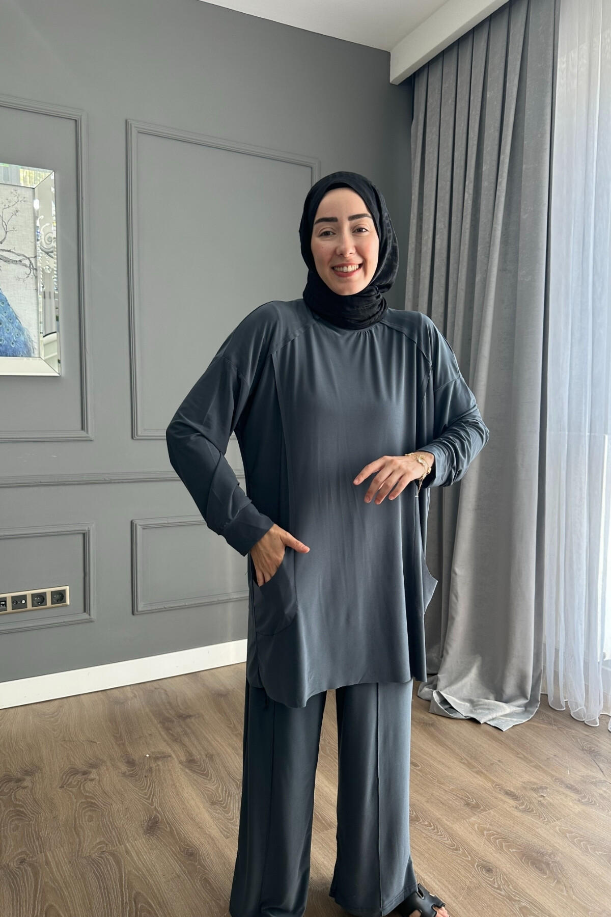 EFLİN SANDY PANTALON TAKIM 4002 ANTRASİT