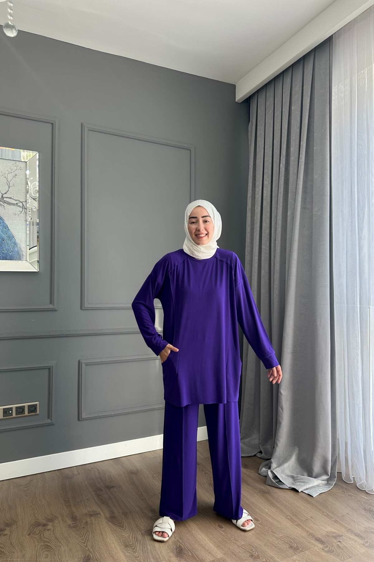 EFLİN SANDY PANTALON TAKIM 4002 MOR