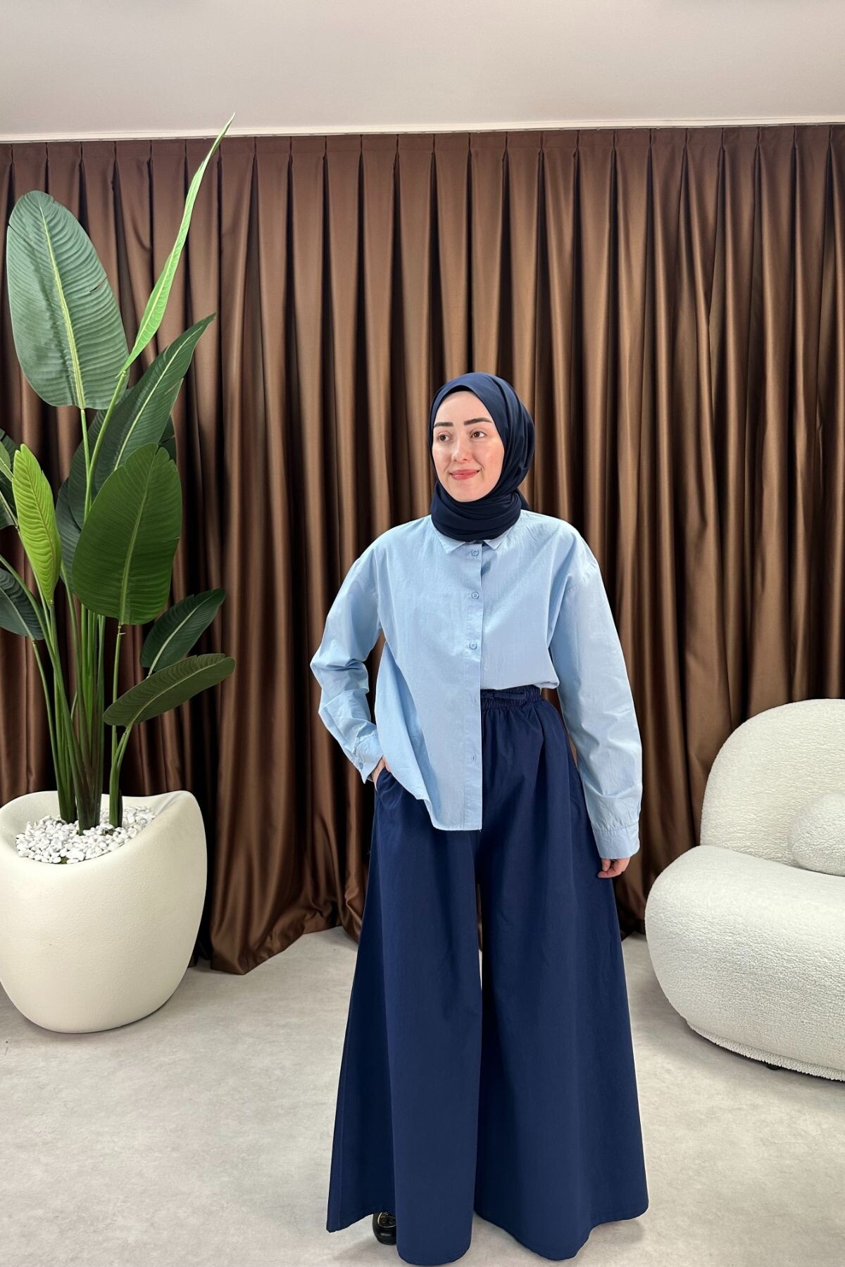 ETEK PANTALON MODEL LACİVERT