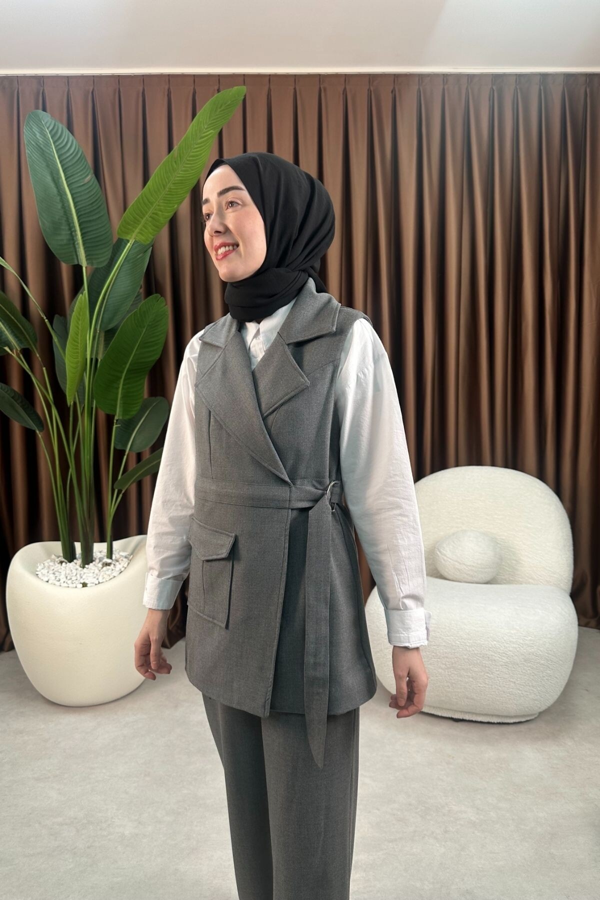 GOFRE YELEKLİ TAKIM 3043 ANTRASİT