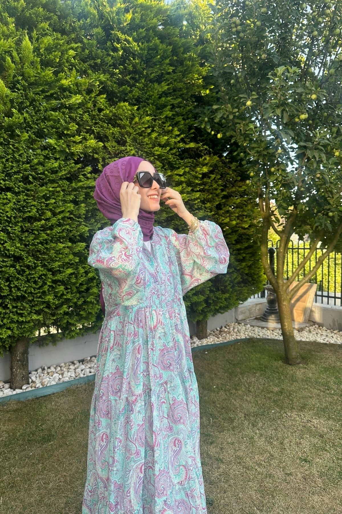 LAVANTA MODEL MANGO KUMAŞ ELBİSE LİLA