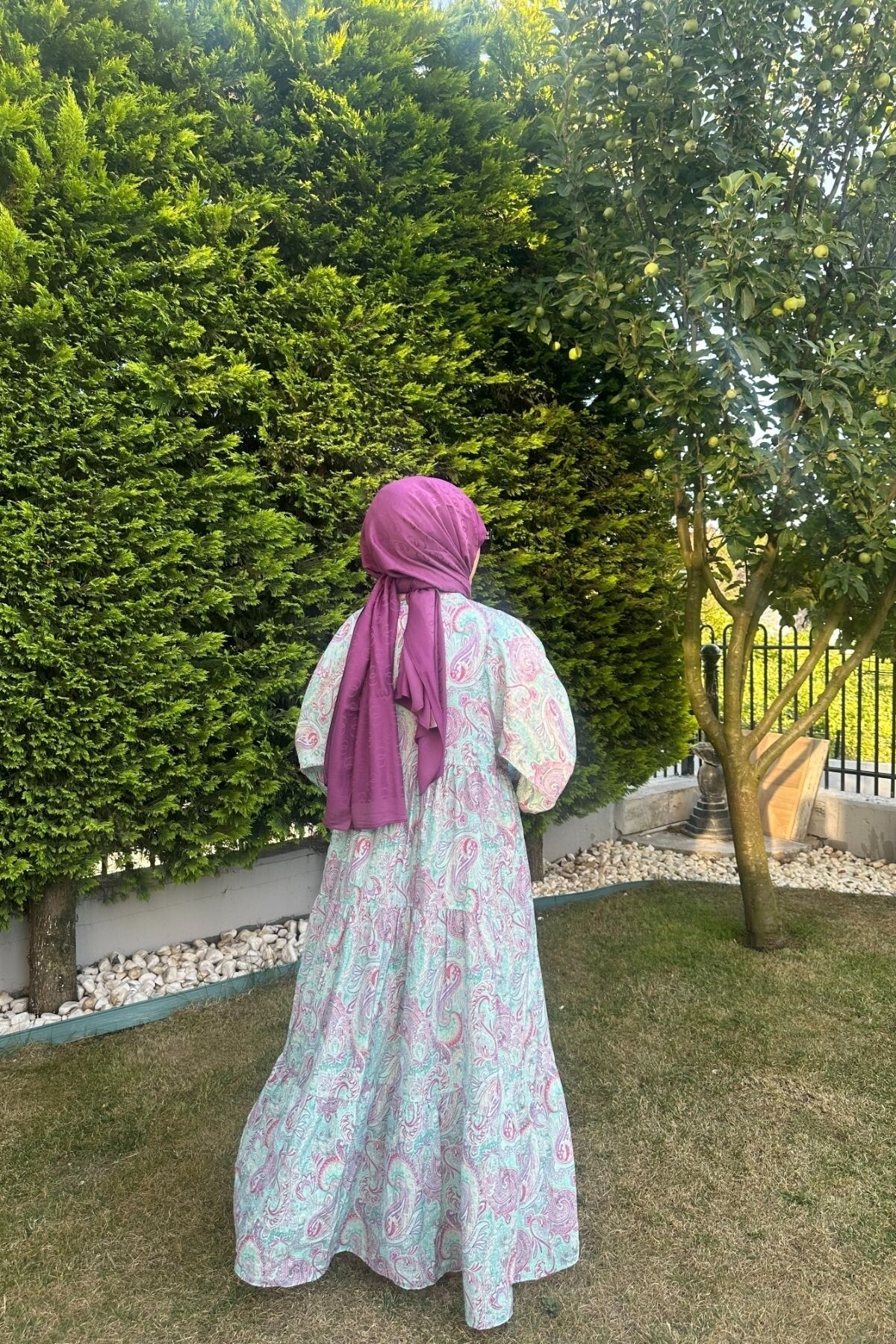 LAVANTA MODEL MANGO KUMAŞ ELBİSE LİLA