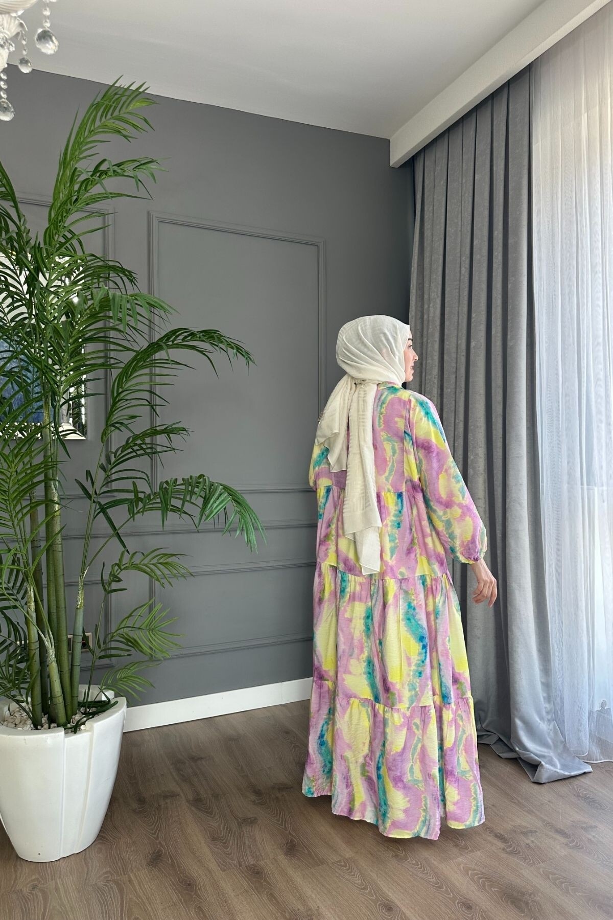 RESSEDİVA MODEL MANGO KUMAŞ ELBİSE