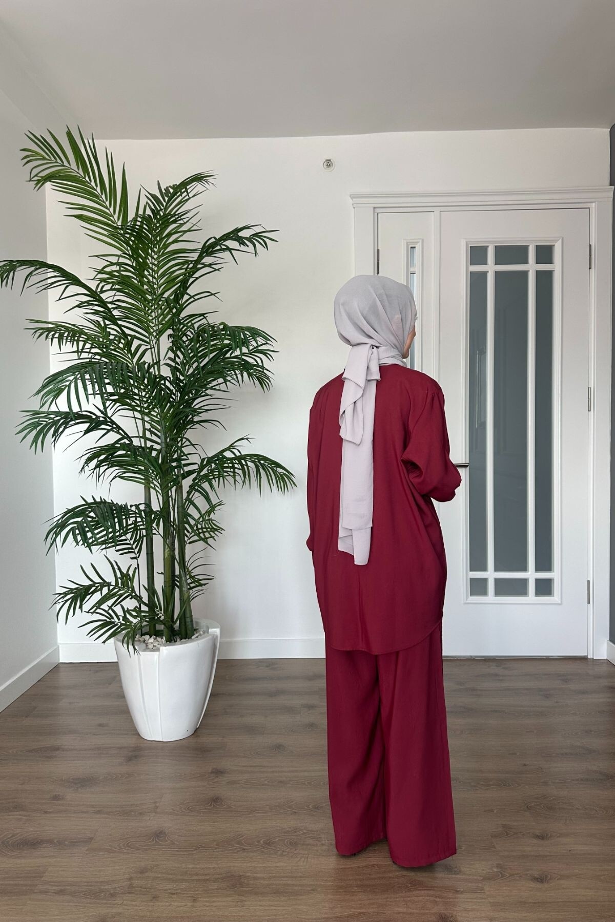 MUADİL PREMİUM TAŞLI TAKIM 2088 BORDO