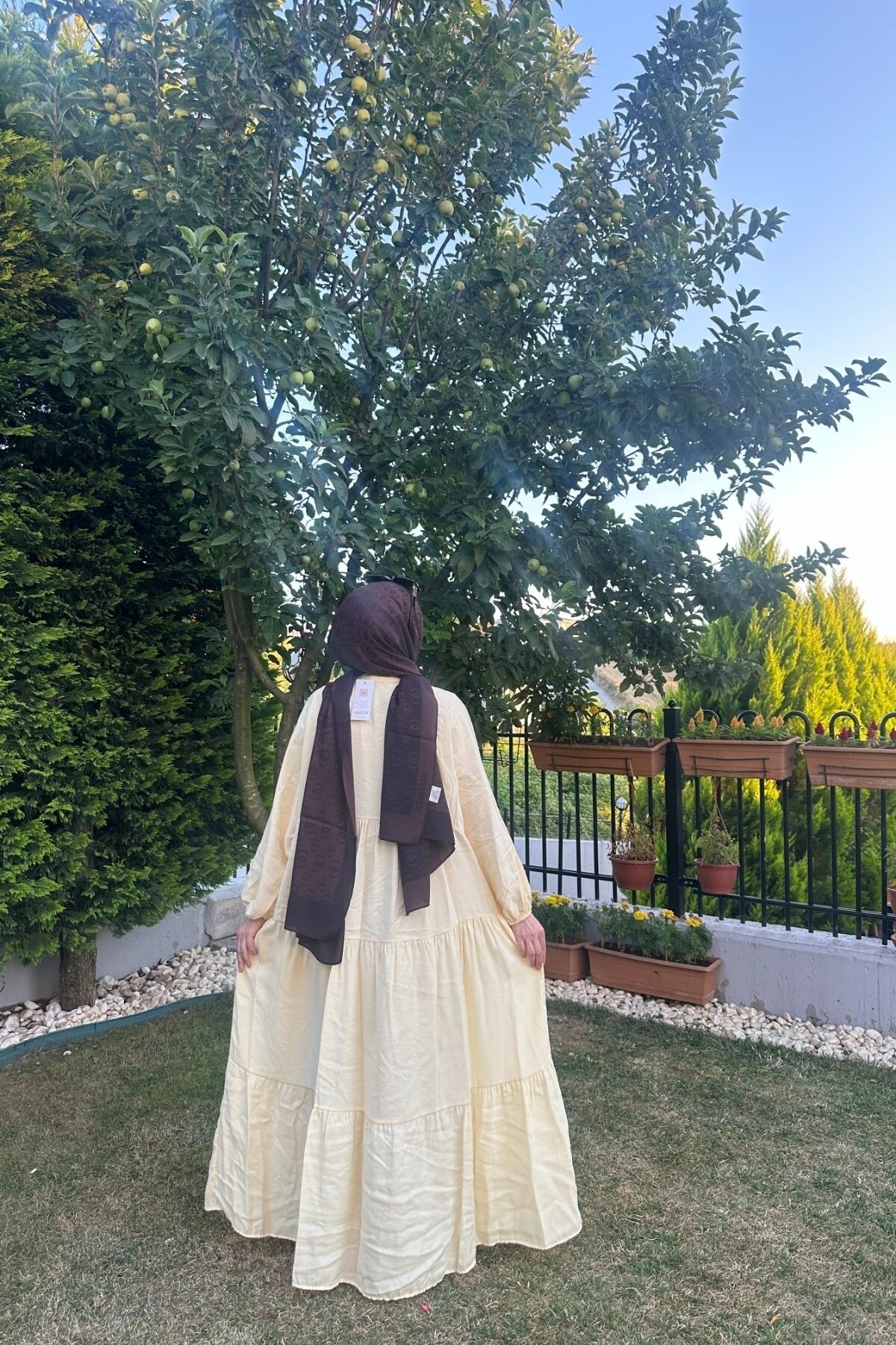 OVERSİZE VİSCON DÜZ MODEL SARI