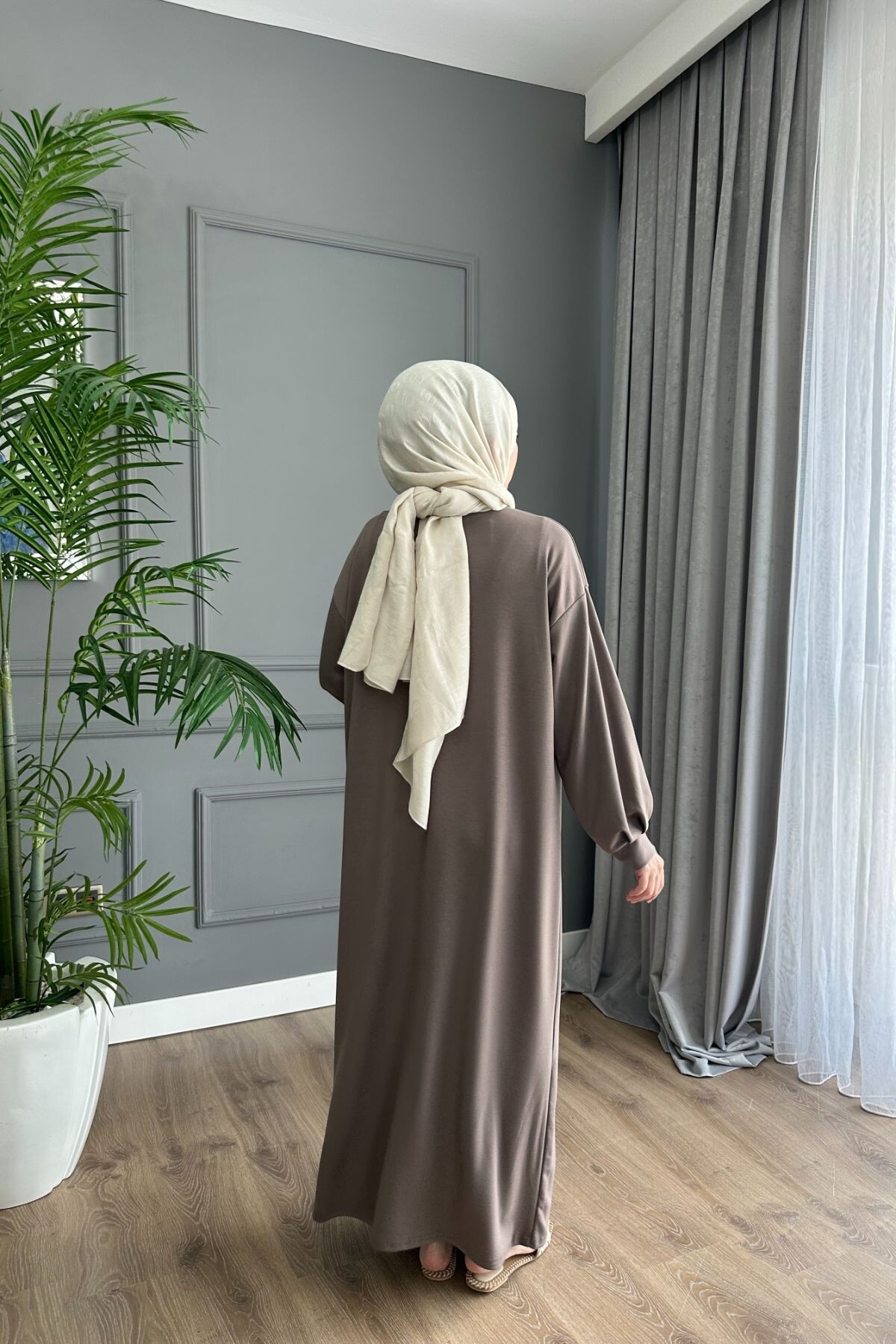 OYSHO ELBİSE 1506 VİZON