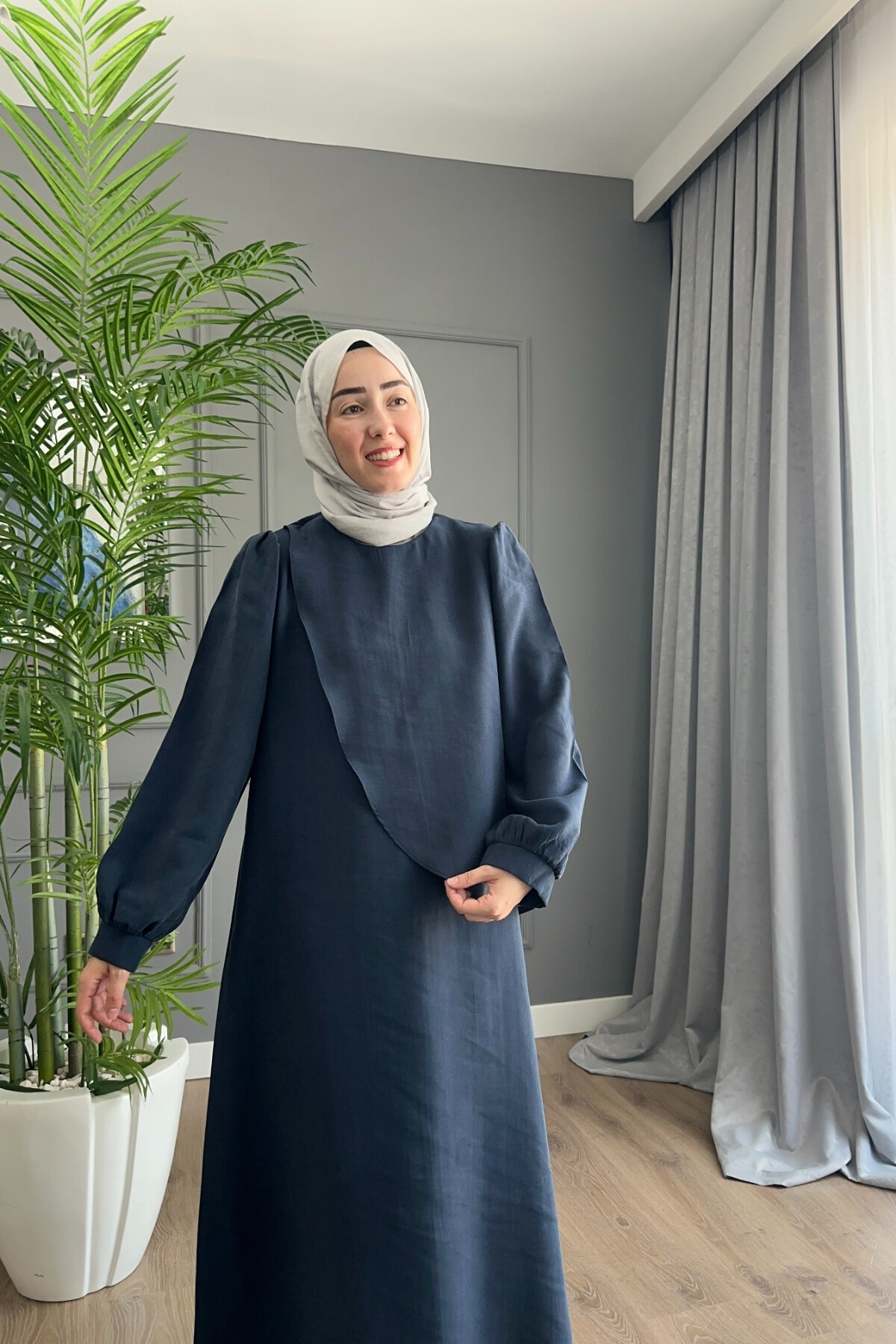 PARİS ELBİSE 2059 LACİVERT