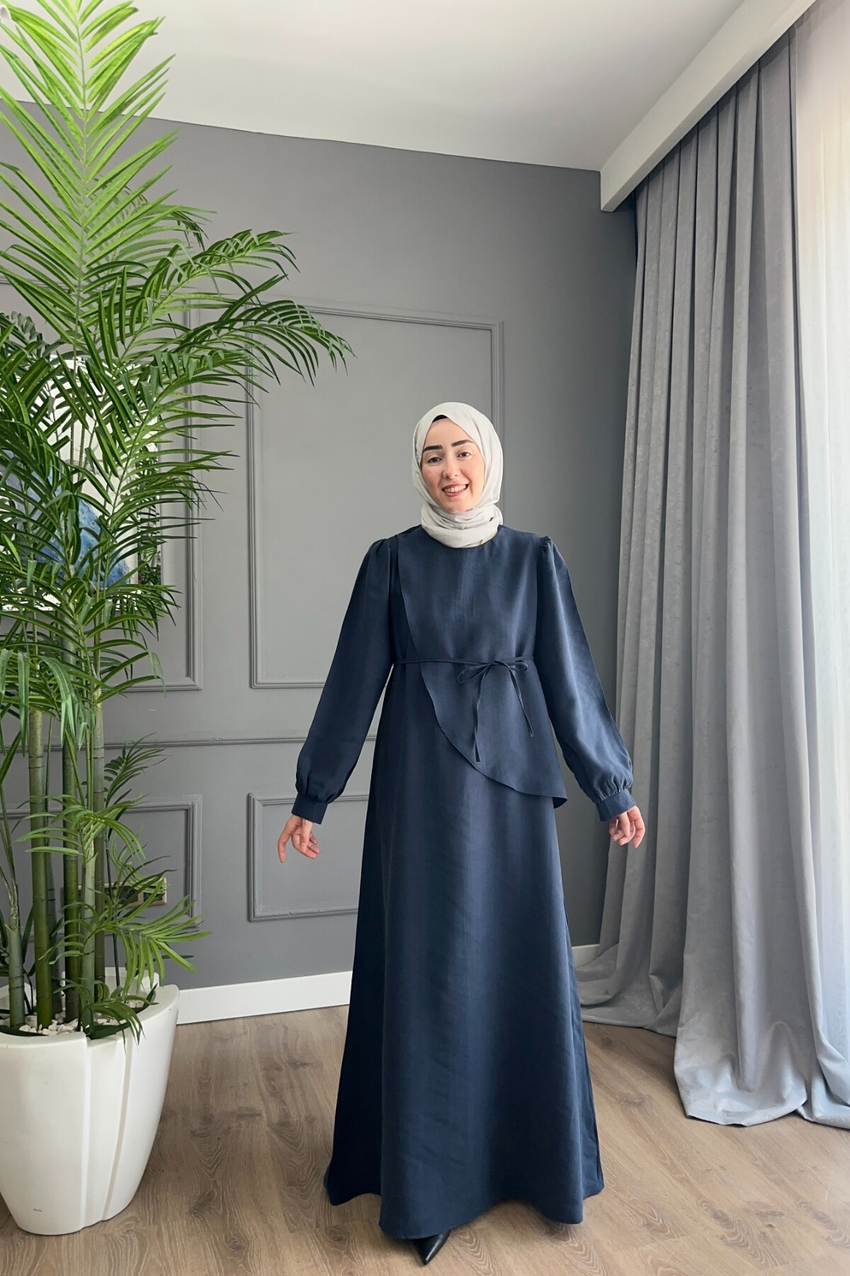 PARİS ELBİSE 2059 LACİVERT