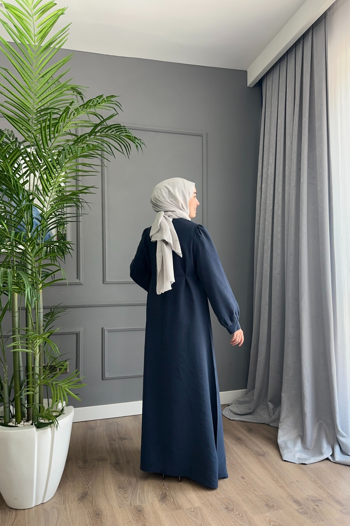 PARİS ELBİSE 2059 LACİVERT