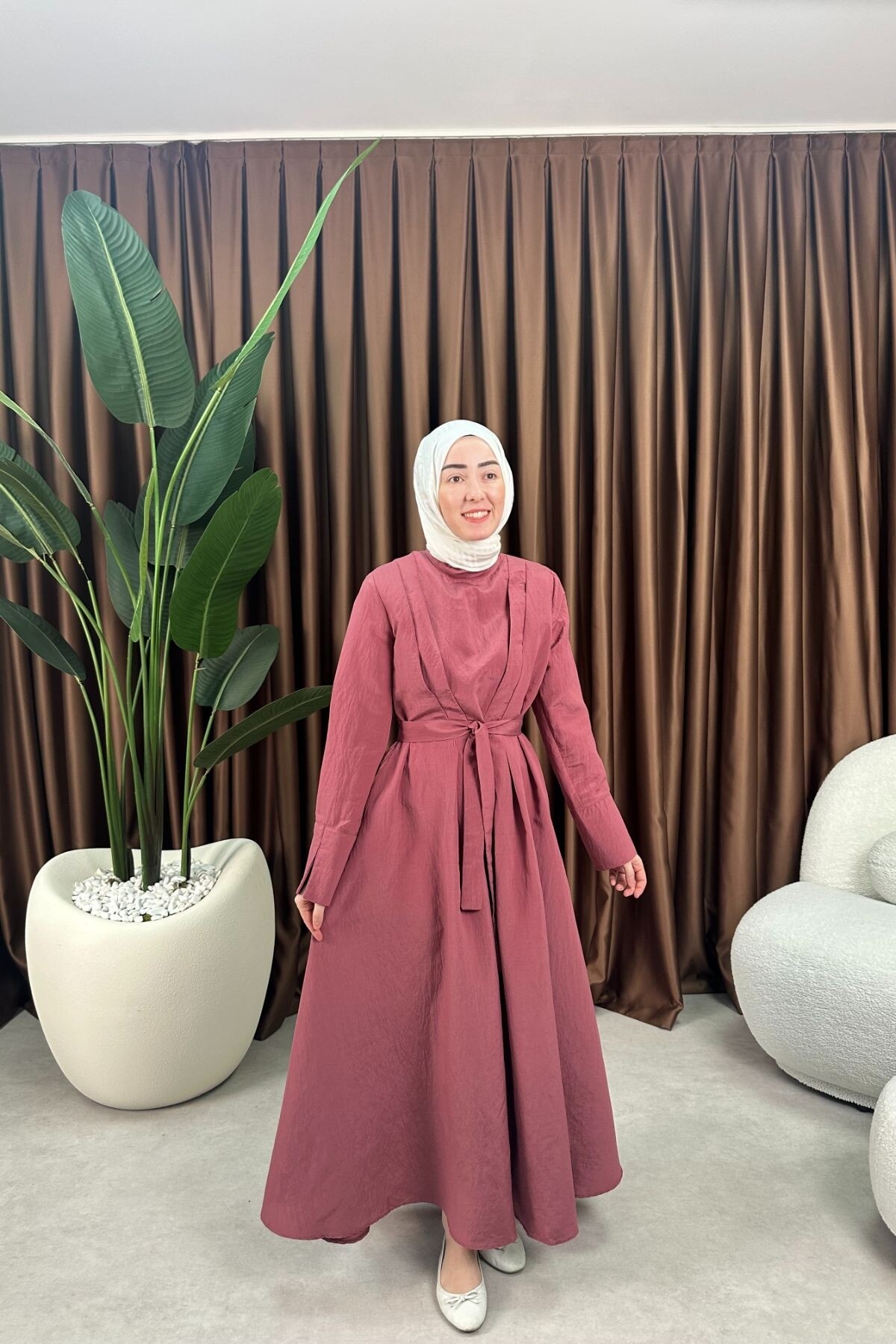 PRENSES ELBİSE 2078 GÜL