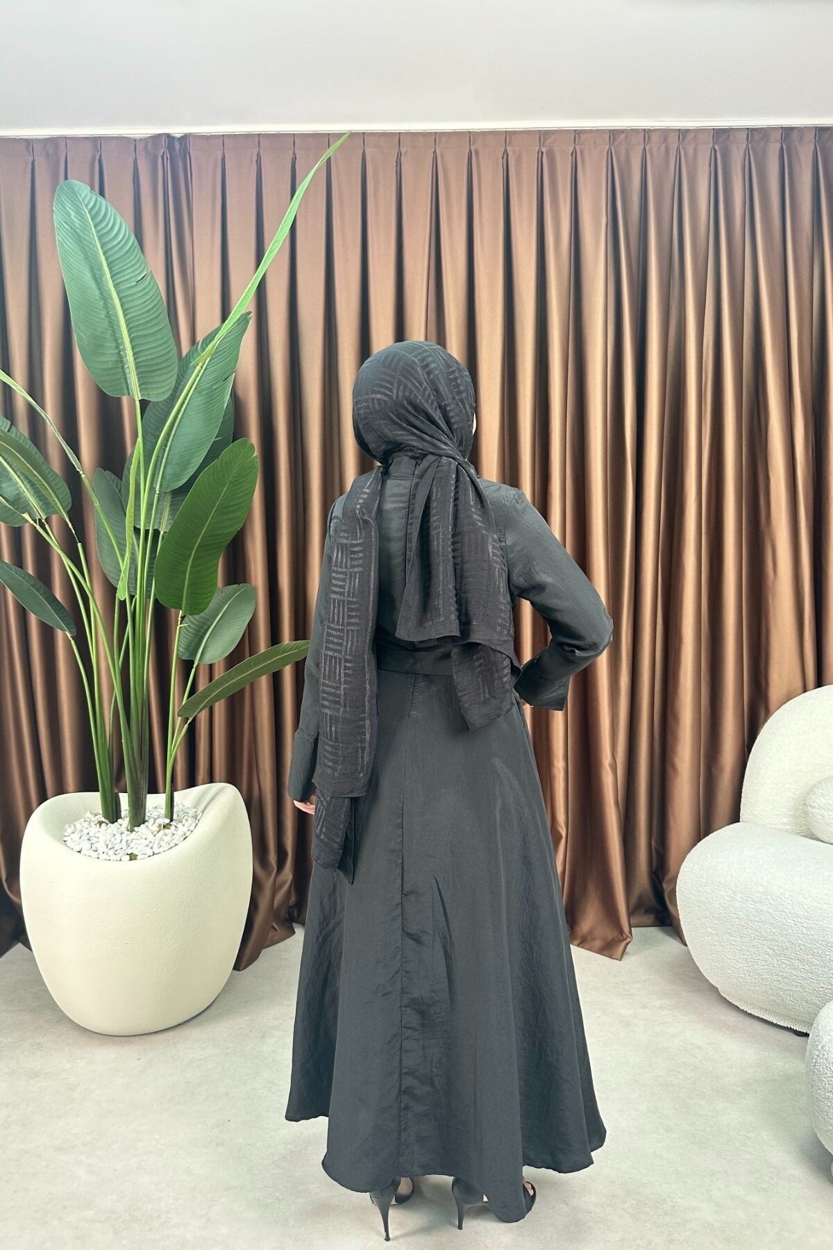 PRENSES ELBİSE 2078 SİYAH