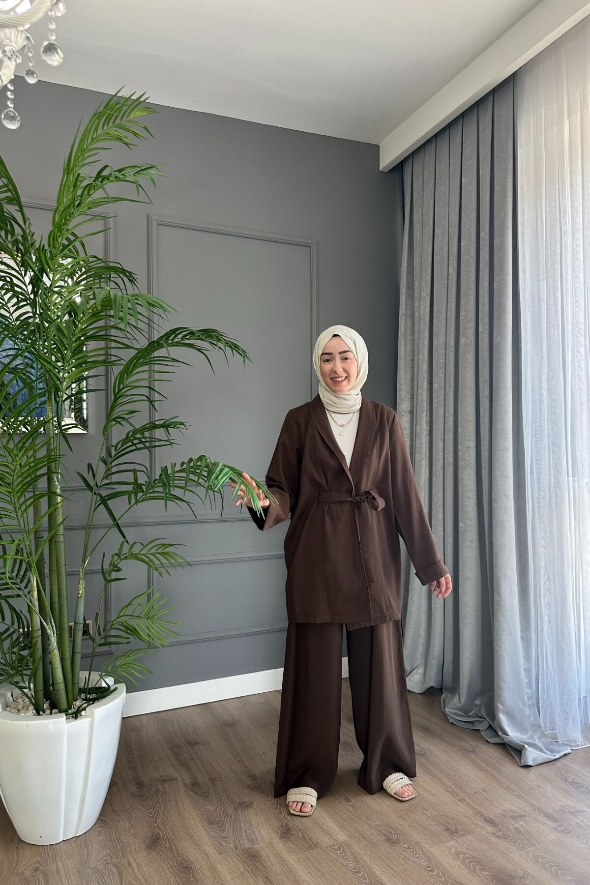 PRENSES QUPRA TENSEL TAKIM 3040 KAHVE