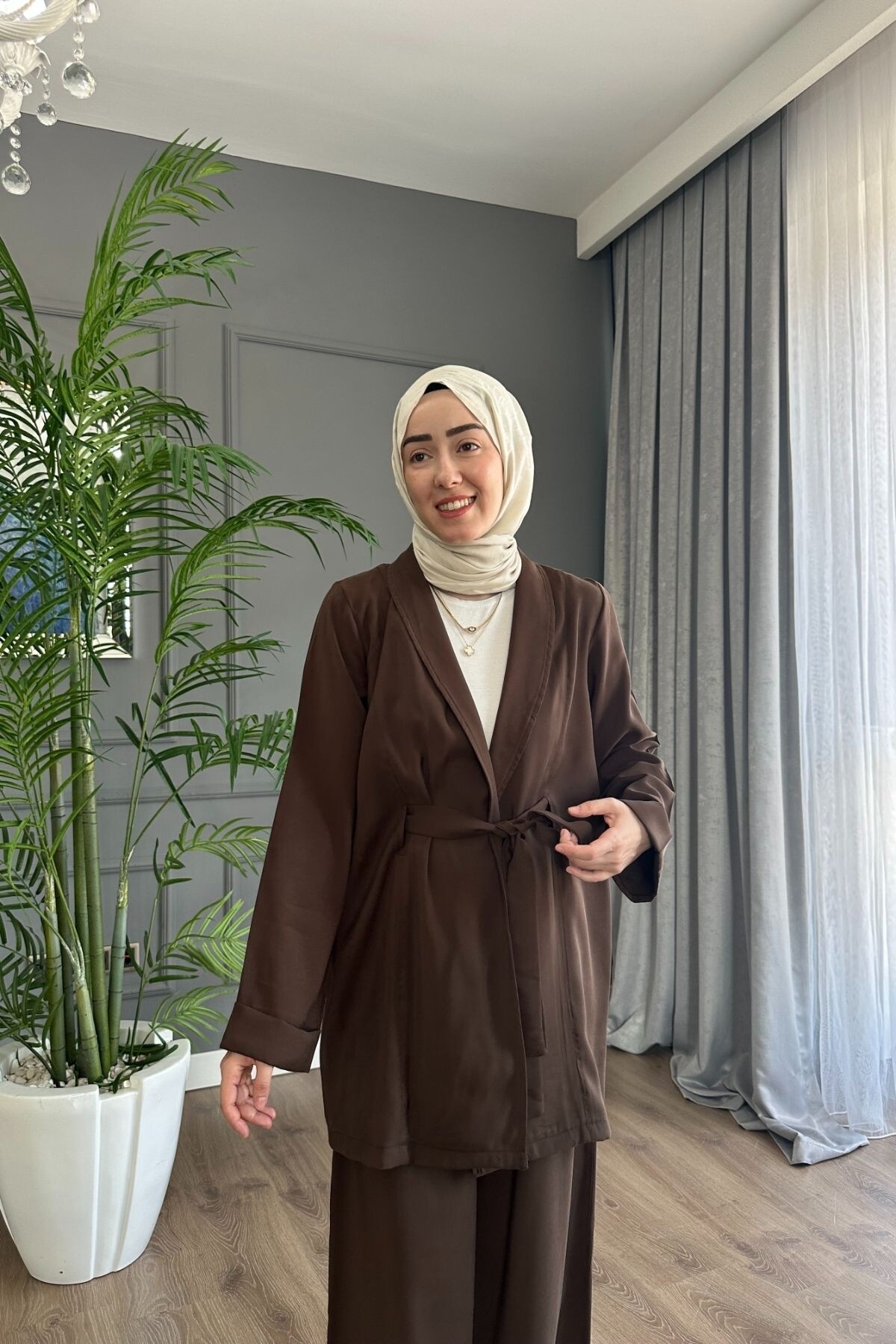 PRENSES QUPRA TENSEL TAKIM 3040 KAHVE