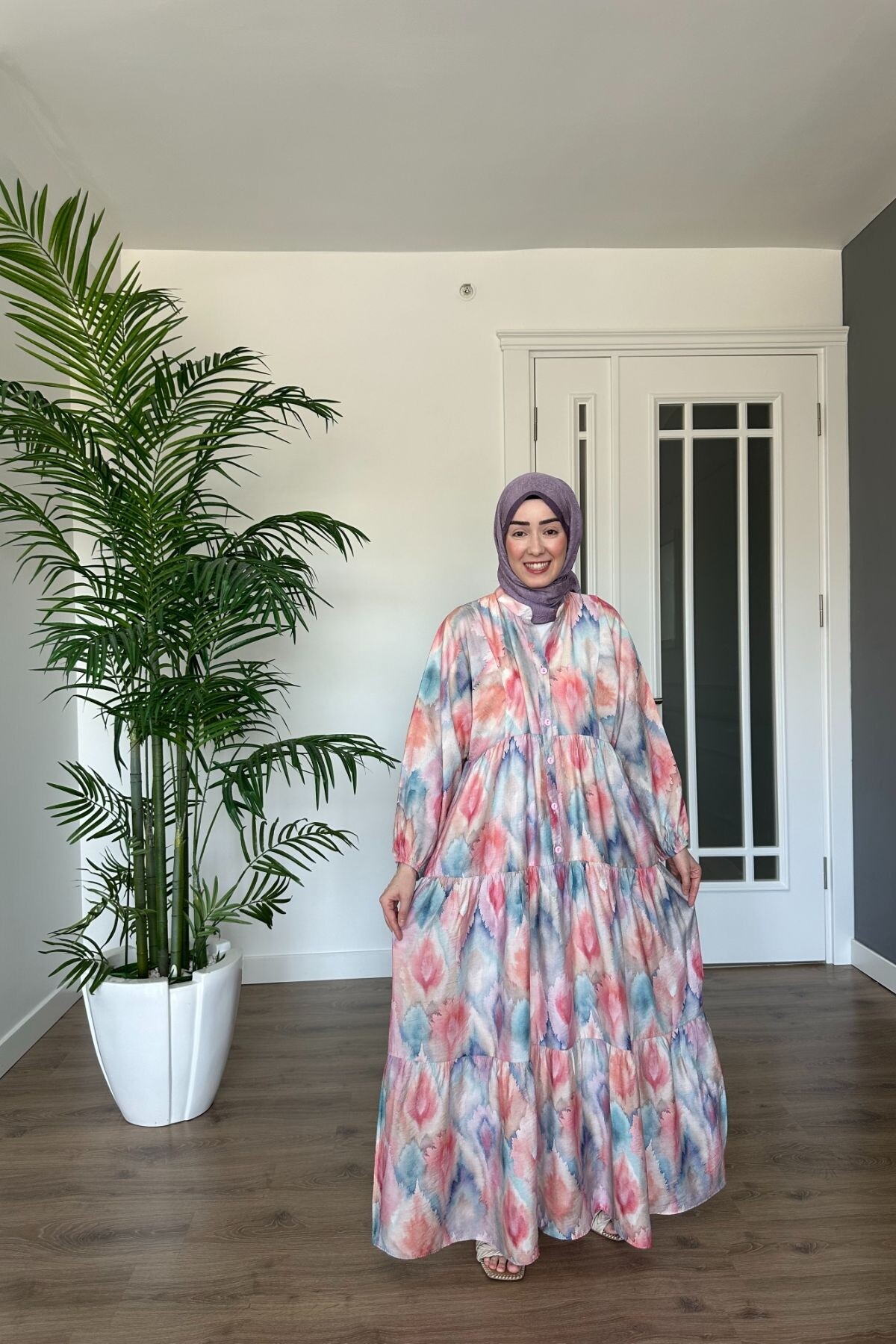 ROZALİN MODEL MANGO KUMAŞ ELBİSE