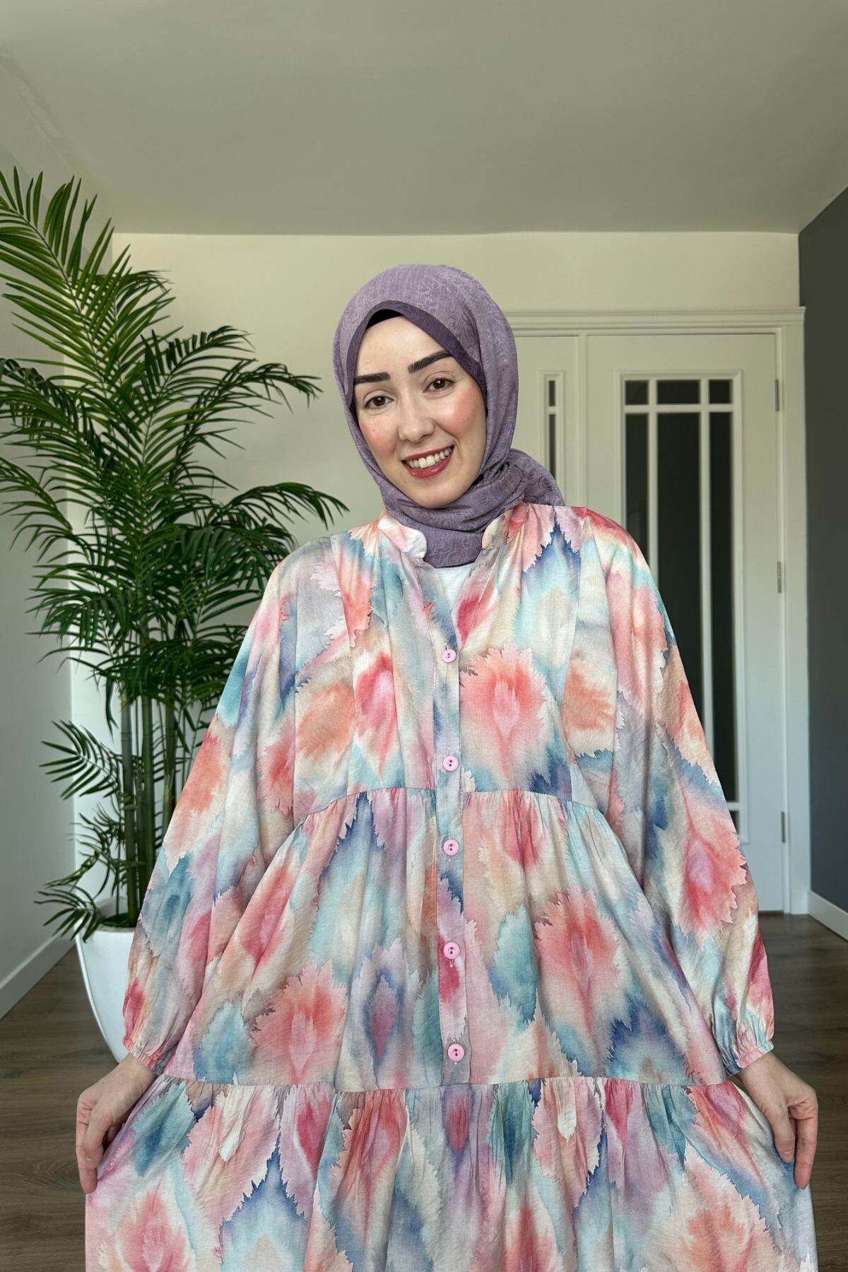 ROZALİN MODEL MANGO KUMAŞ ELBİSE