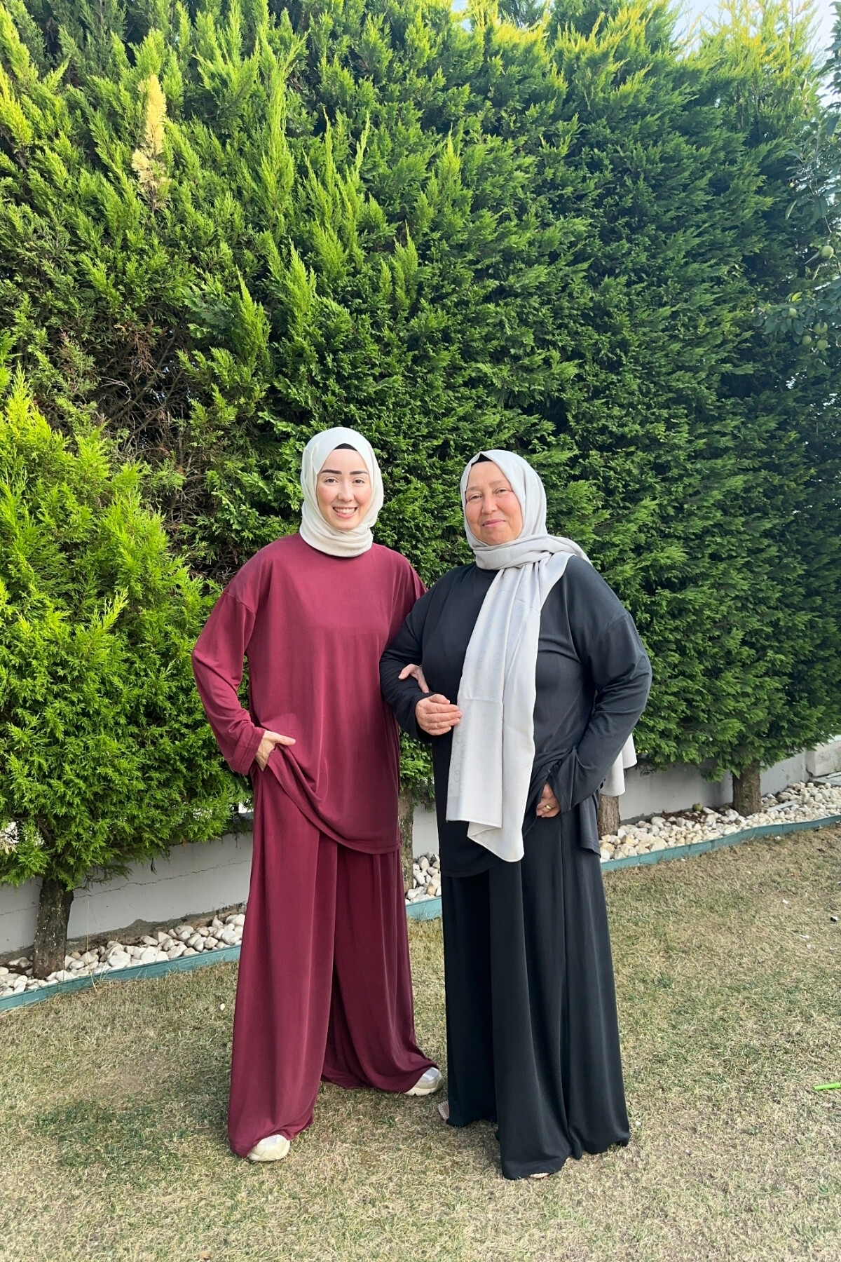 SAFİR MODEL ETEK PANTALON OYSHO TAKIM SİYAH