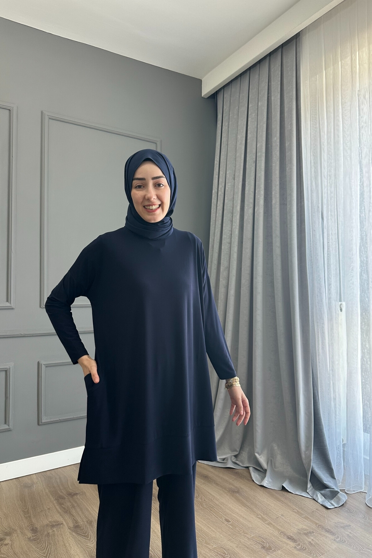 SANDY CEPLİ TAKIM 5015 LACİVERT