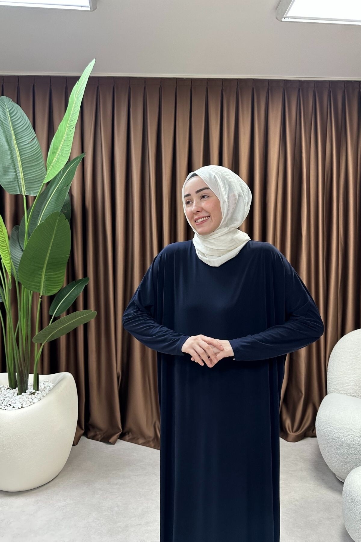 SANDY ELBİSE 1780 LACİVERT 