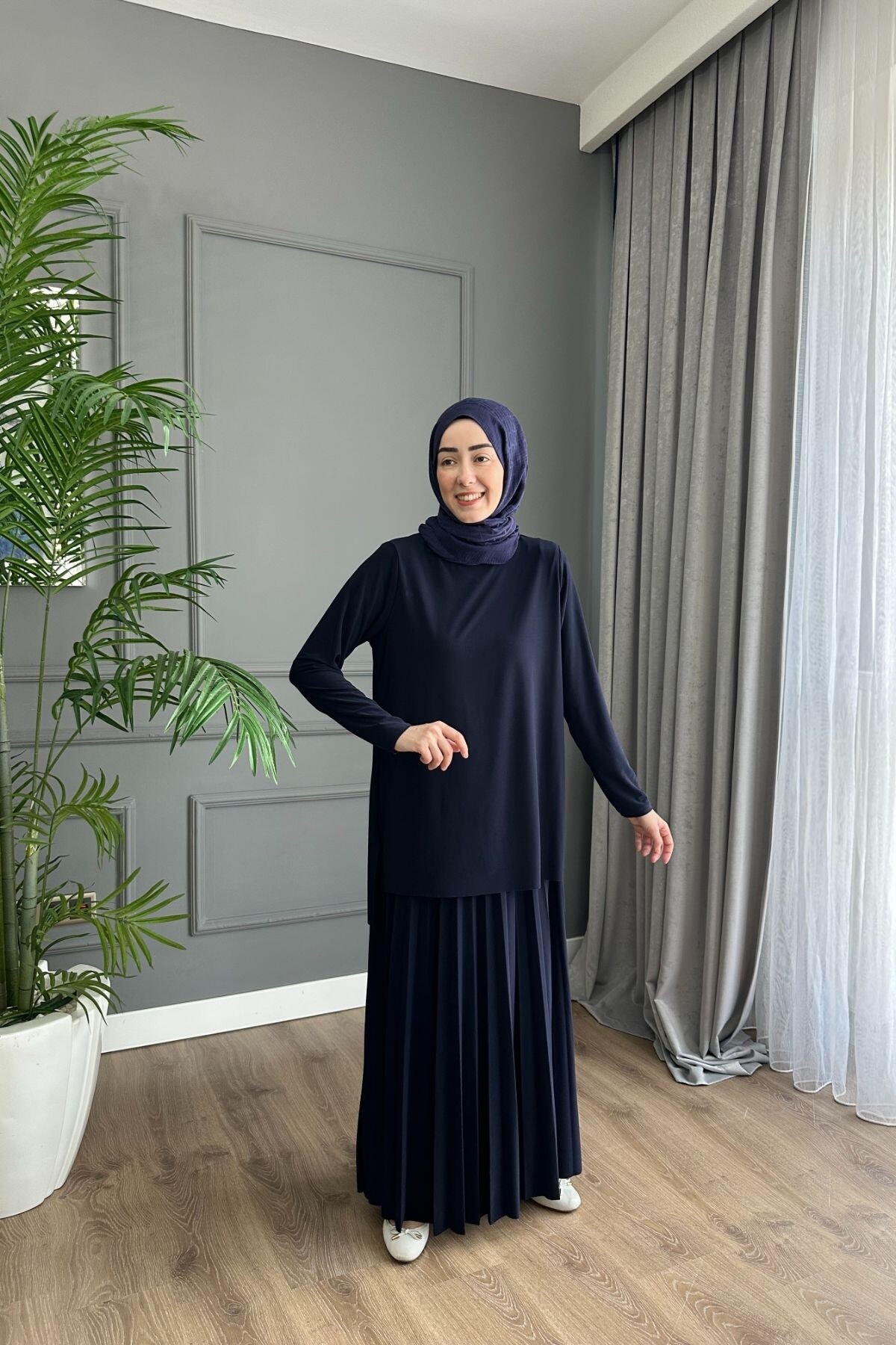 SANDY ETEK TAKIM 4125 LACİVERT