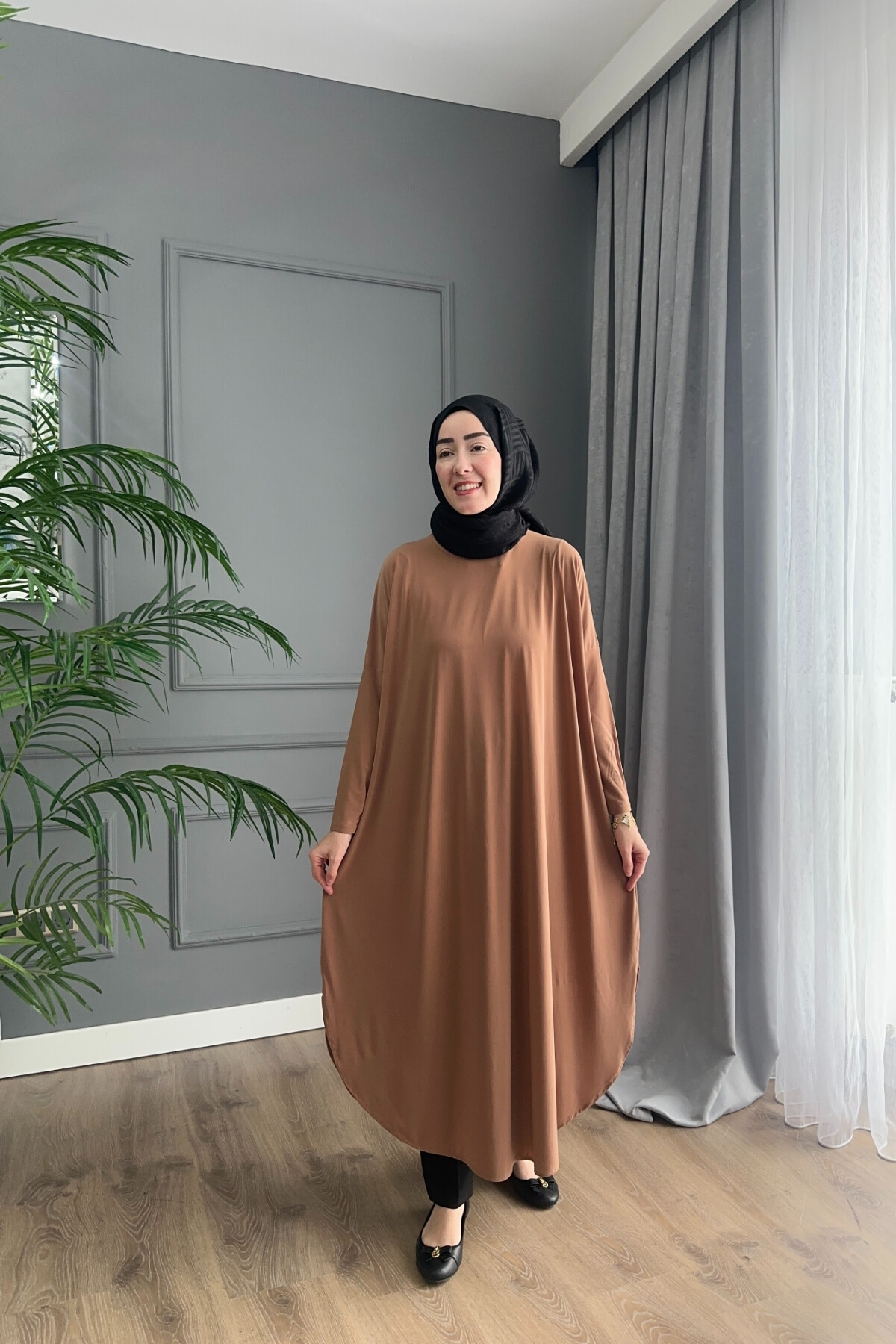 SANDY ŞALVAR TUNİK 1735 CAMEL