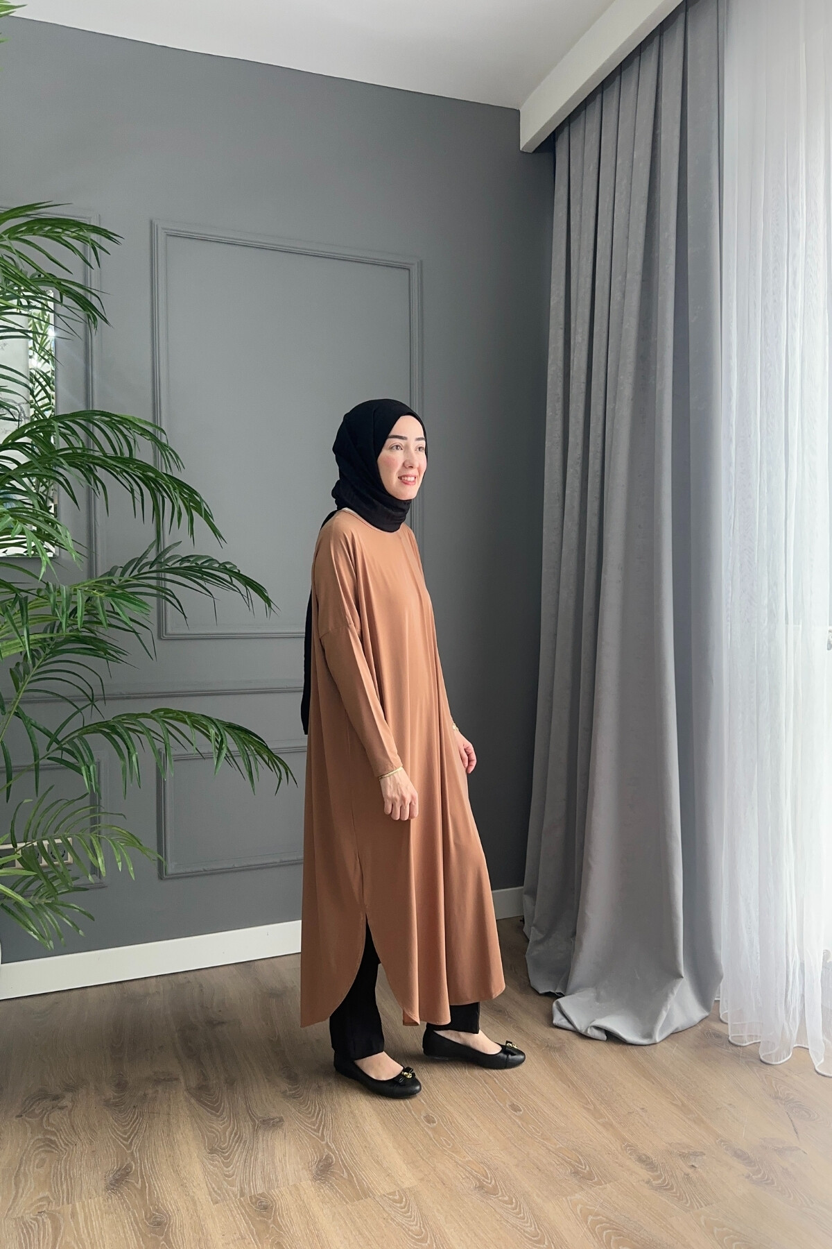 SANDY ŞALVAR TUNİK 1735 CAMEL