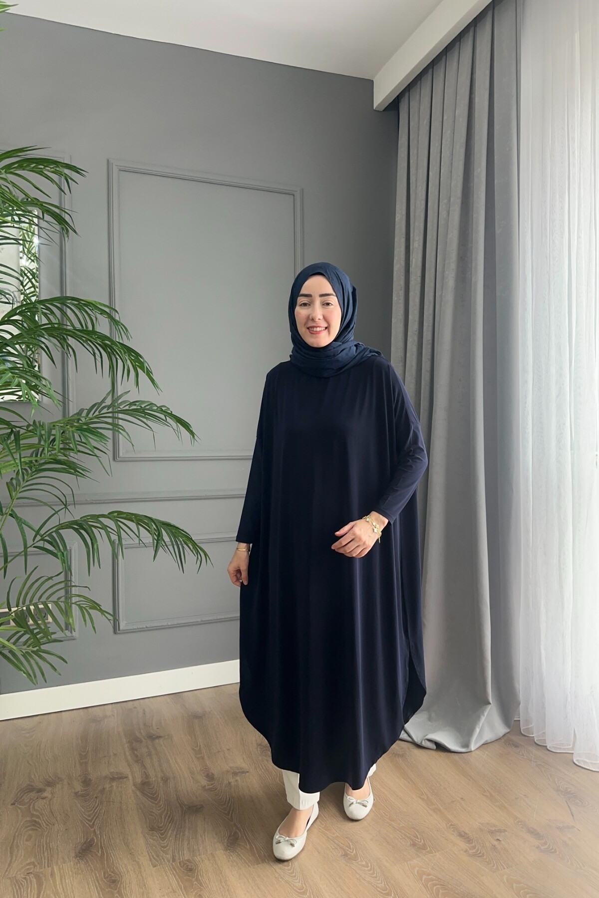 SANDY ŞALVAR TUNİK 1735 LACİVERT