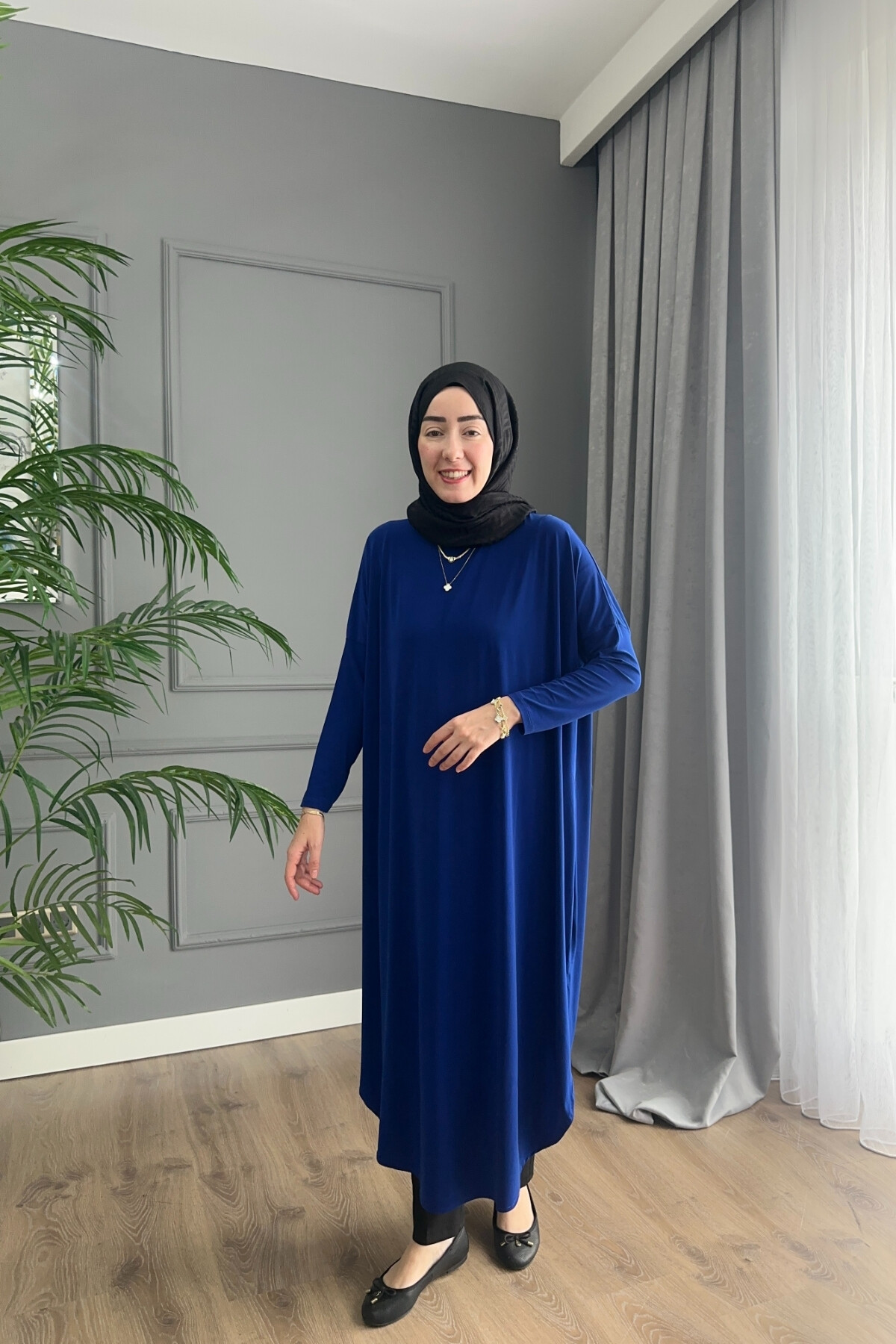 SANDY ŞALVAR TUNİK 1735 SAKS