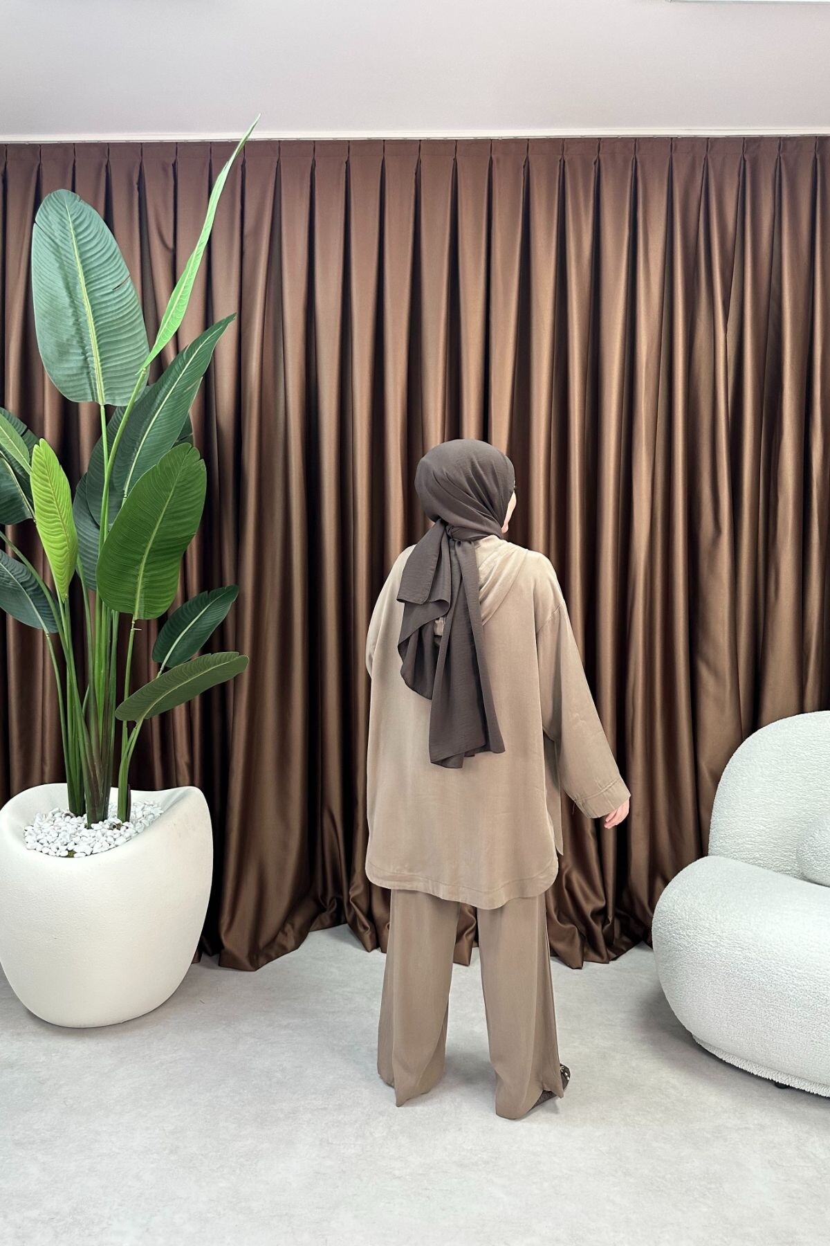 TENSEL KUMAŞ EFİL TAKIM 2074 CAMEL 