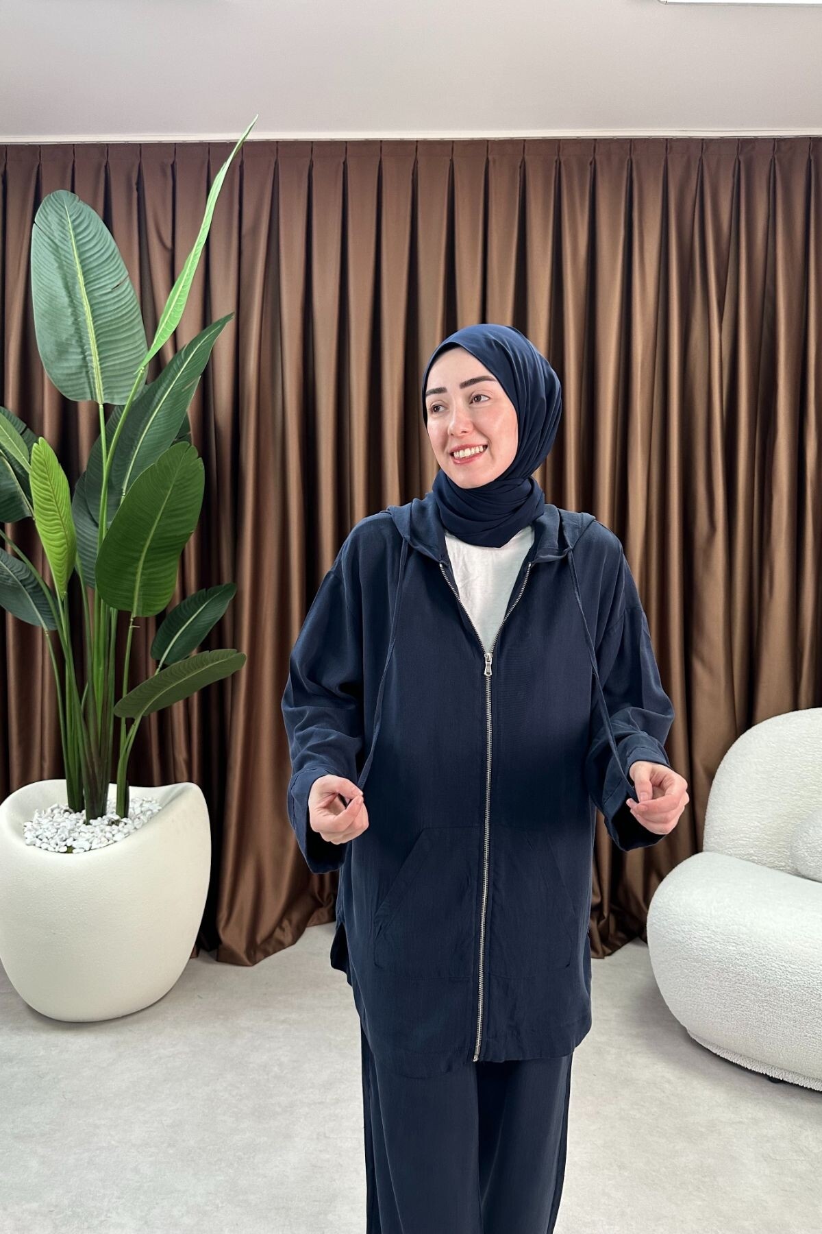 TENSEL KUMAŞ EFİL TAKIM 2074 LACİVERT 