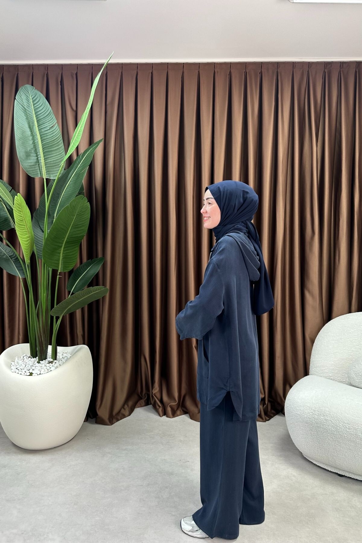 TENSEL KUMAŞ EFİL TAKIM 2074 LACİVERT 