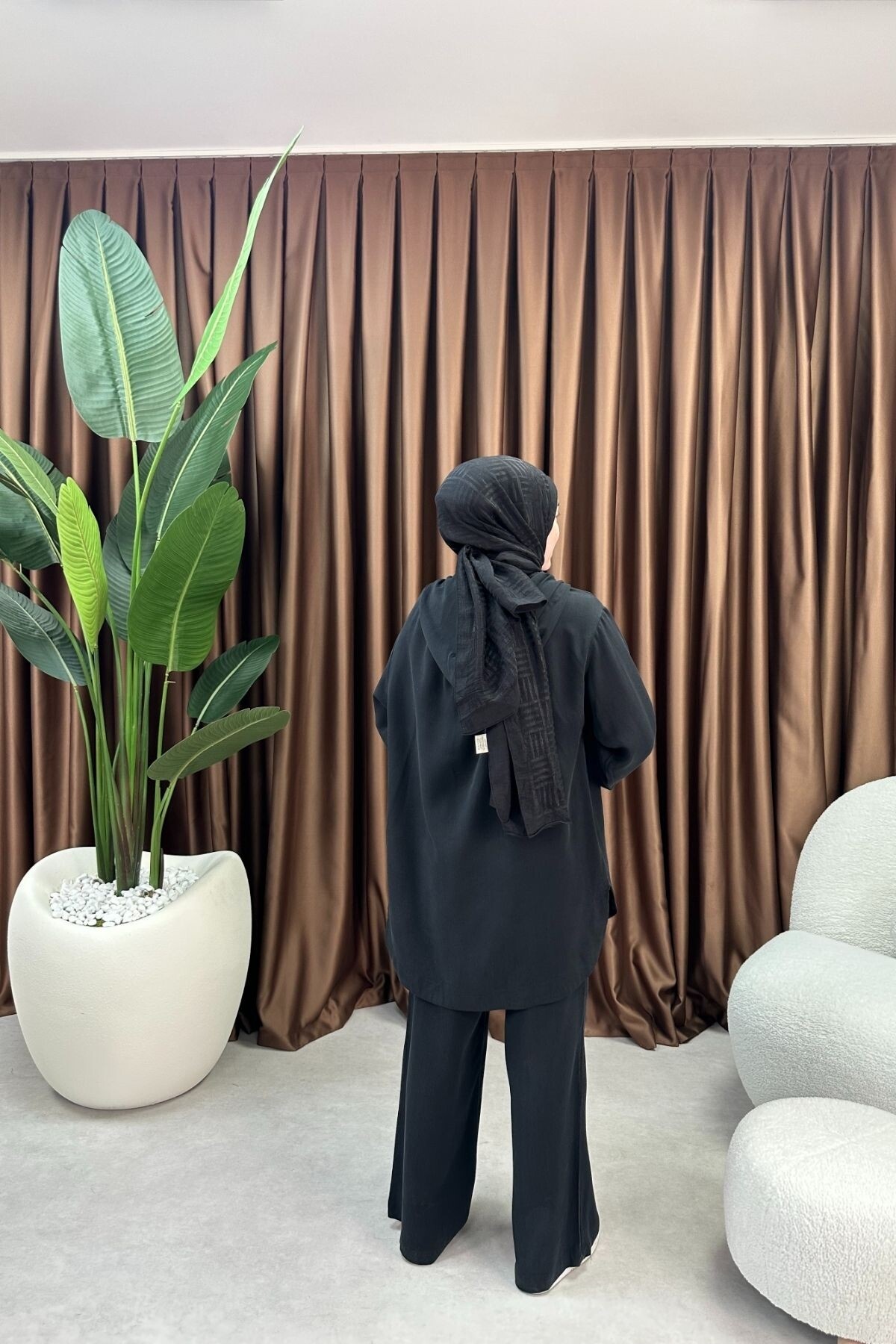 TENSEL KUMAŞ EFİL TAKIM 2074 SİYAH 