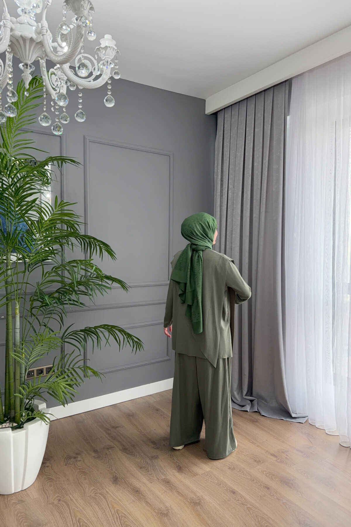 ASİMETRİK MODEL OYSHO TAKIM 4405 HAKİ