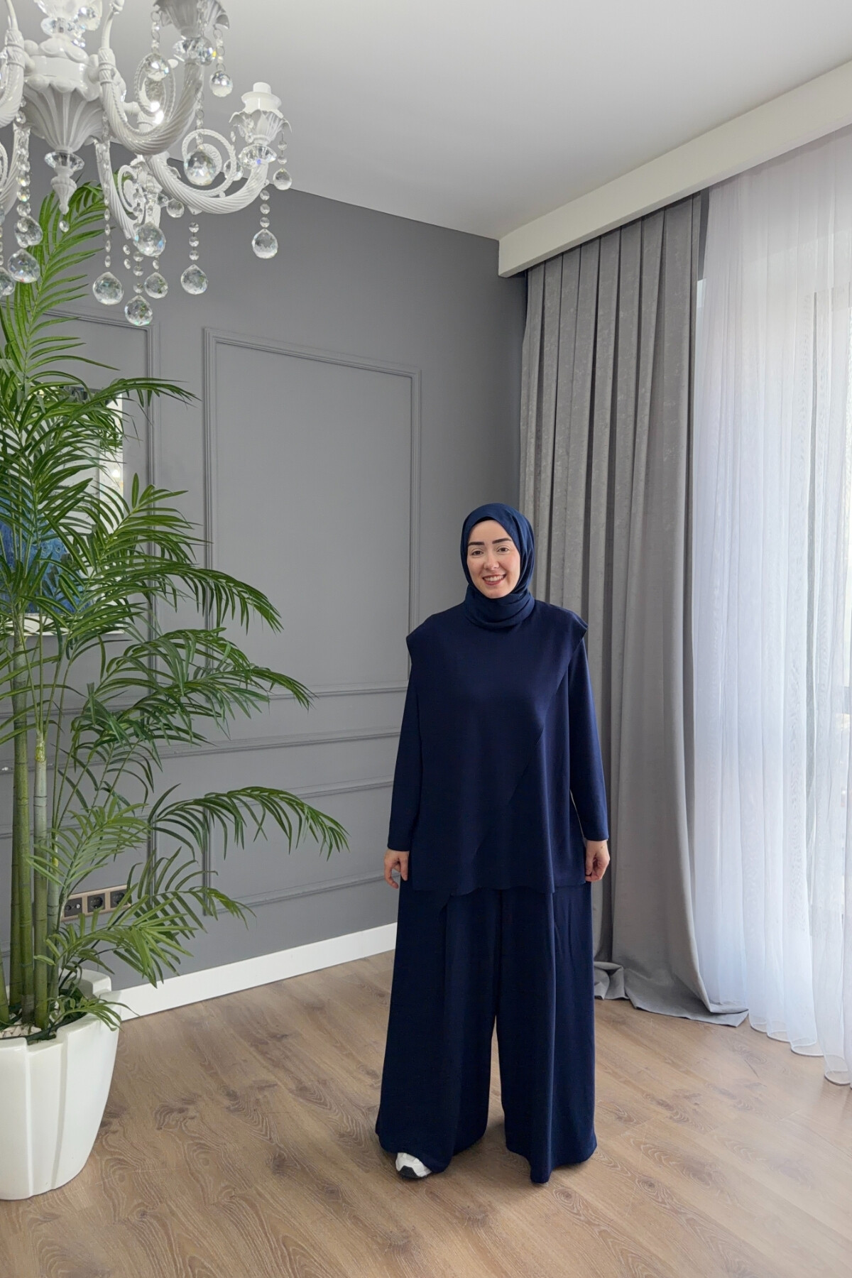 ASİMETRİK MODEL OYSHO TAKIM 4405 LACİVERT