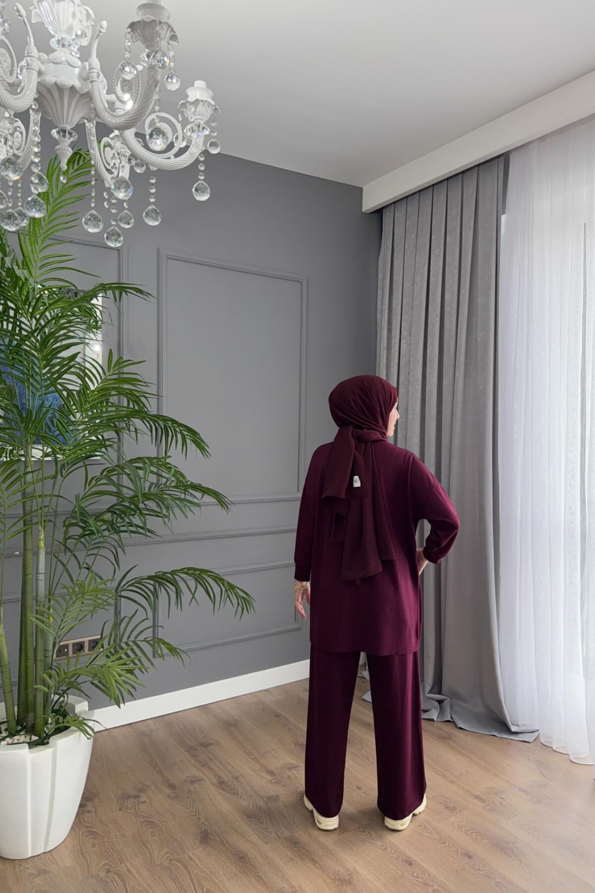 EFLİN OYSHO TAKIM 4401 BORDO