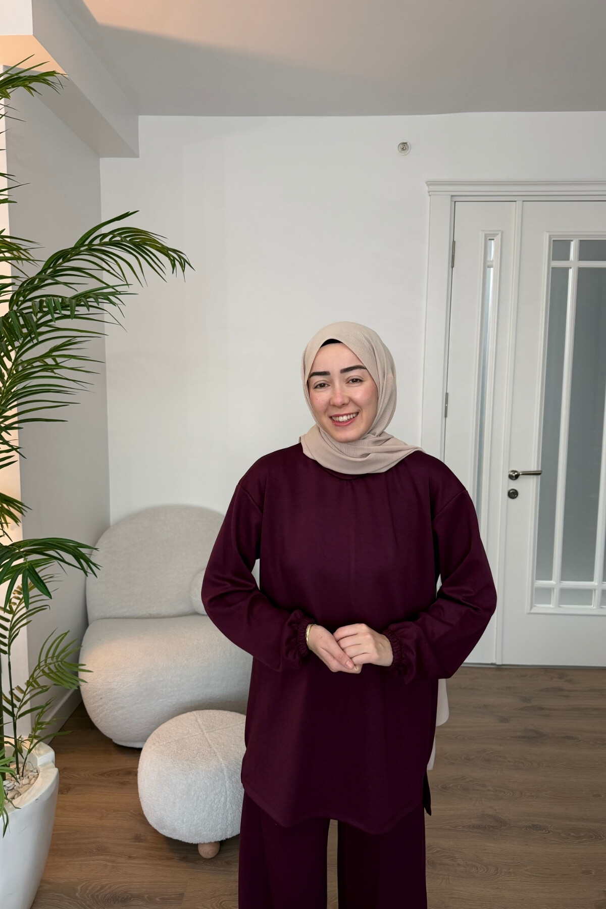 EFNAN OYSHO PANTALON TAKIM BORDO 4411