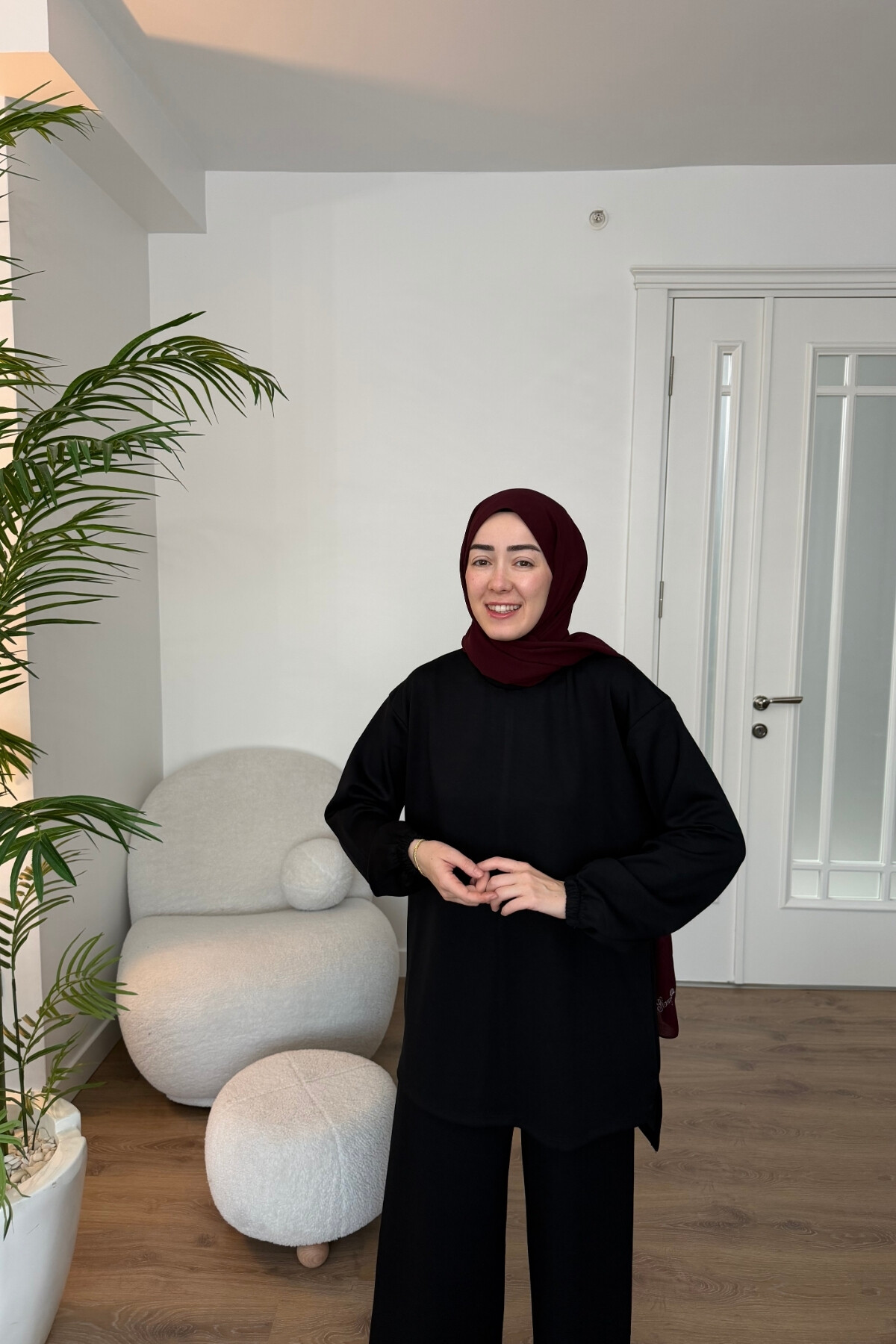 EFNAN OYSHO PANTALON TAKIM SİYAH 4411