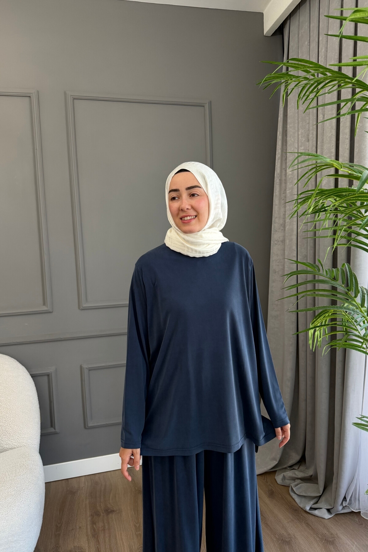 ETEK PANTALON OYSHO TAKIM 4427 İNDİGO