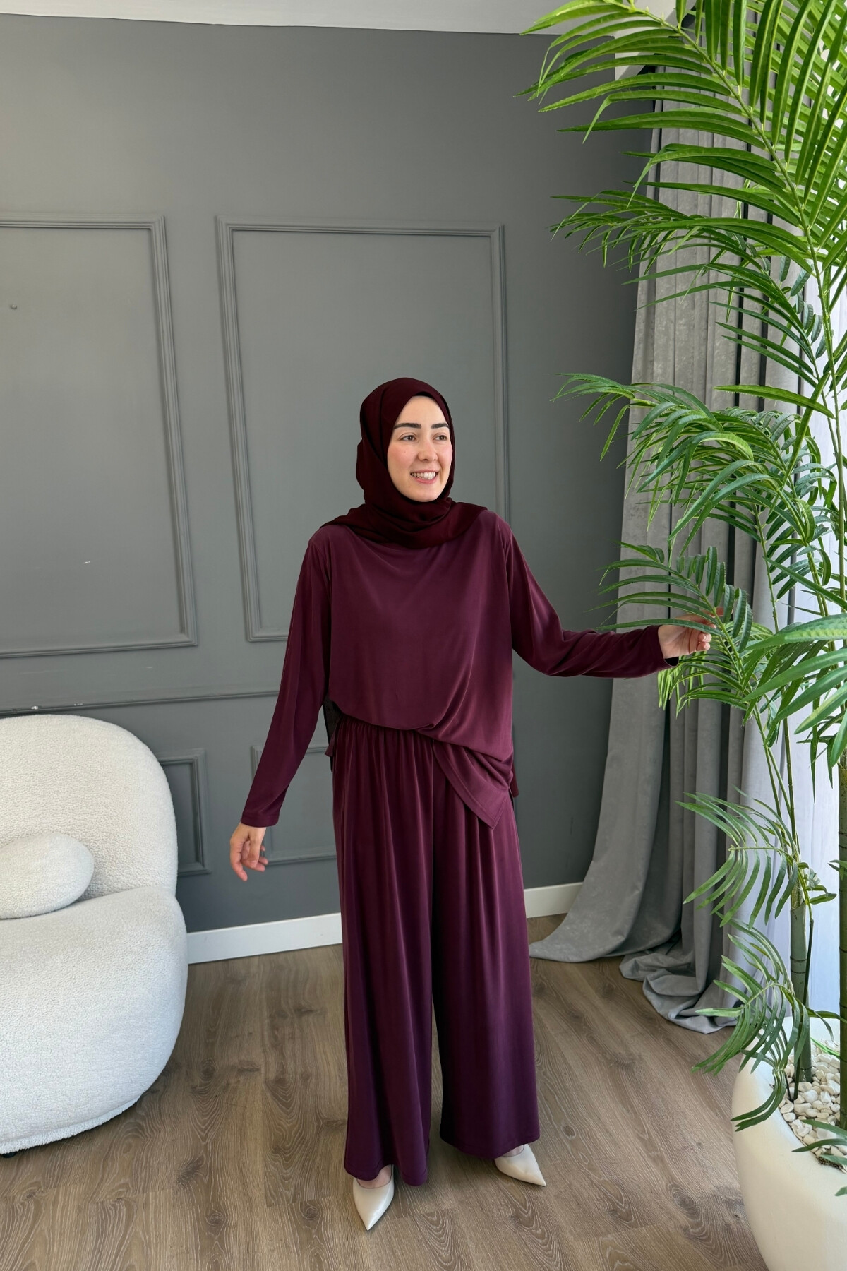 ETEK PANTALON OYSHO TAKIM 4427 MÜRDÜM