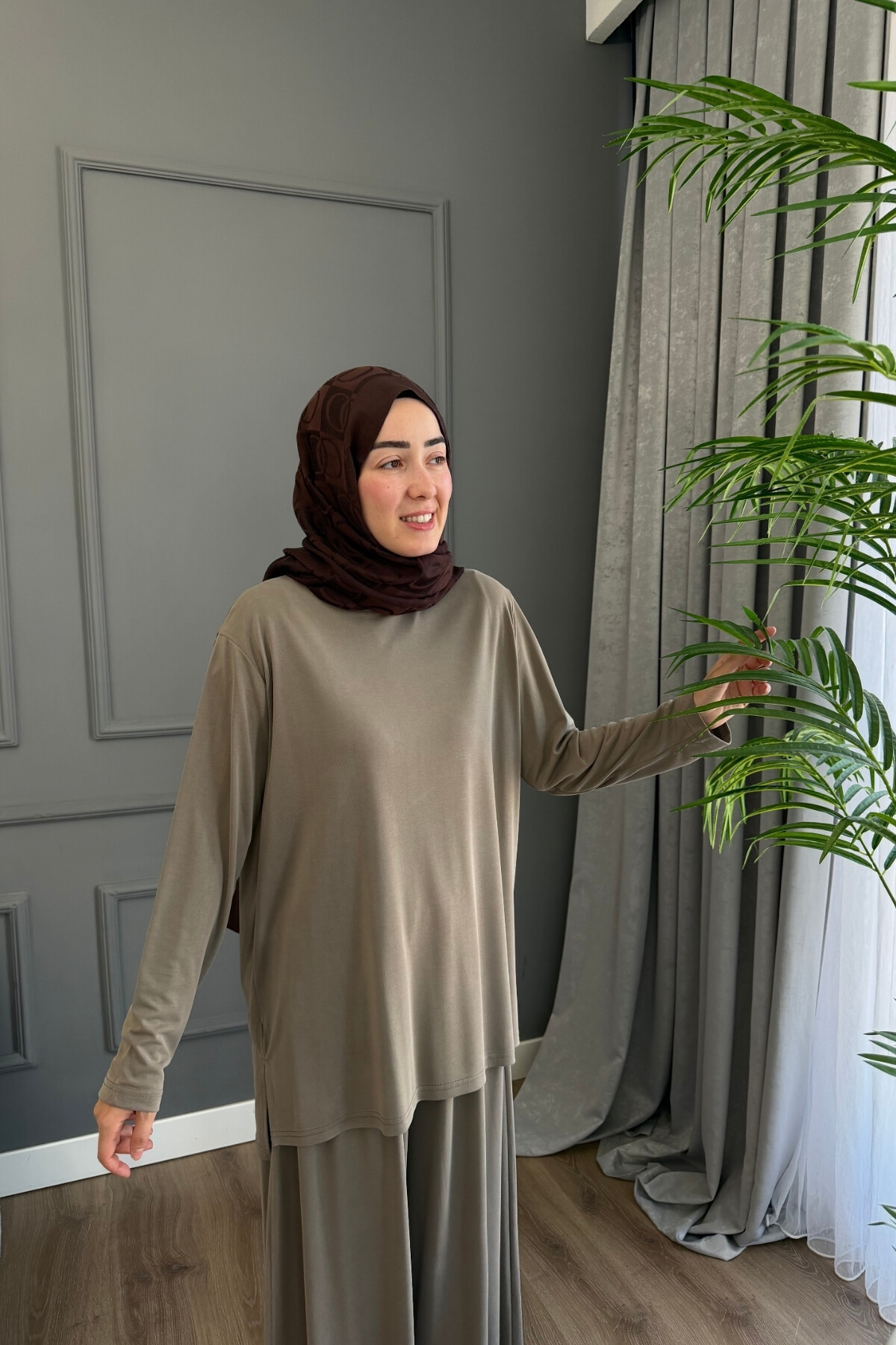 ETEK PANTALON OYSHO TAKIM 4427 VİZON