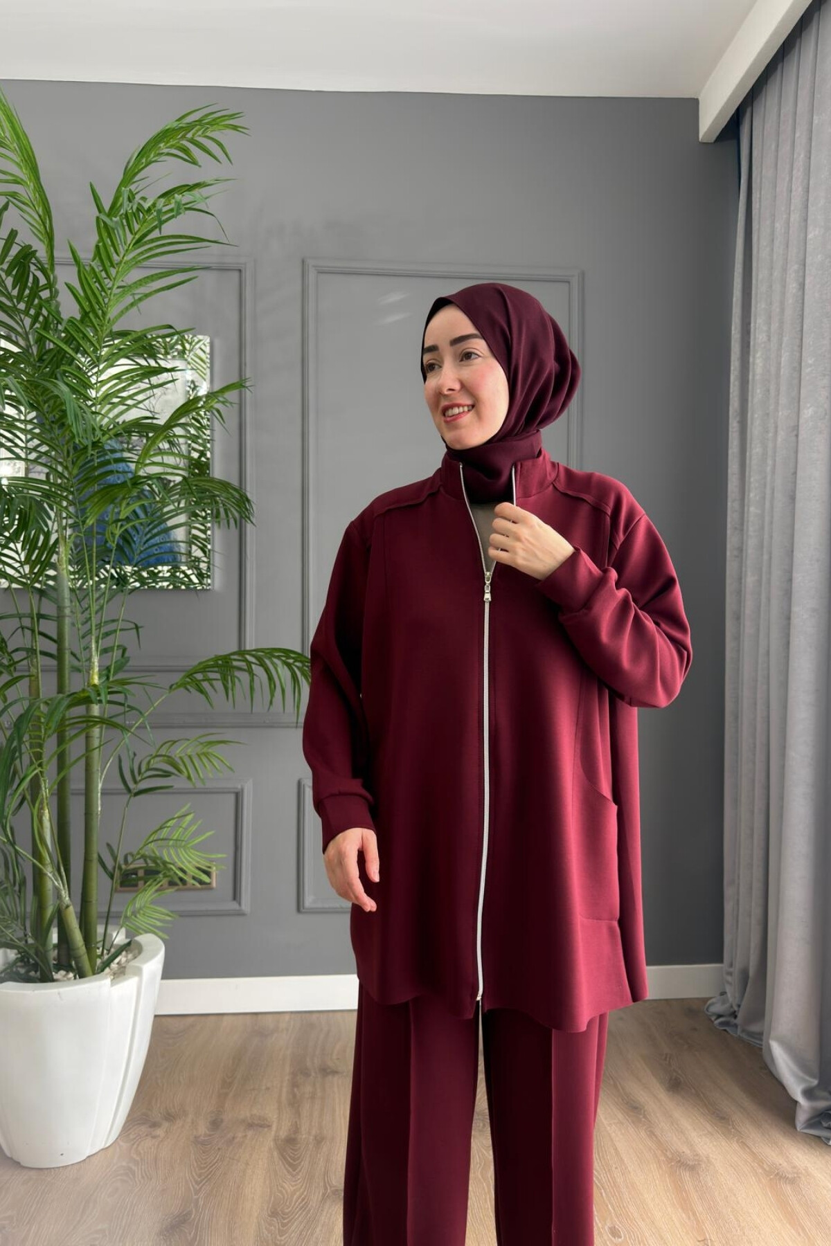 FERMUARLI OYSHO TAKIM 4404 BORDO